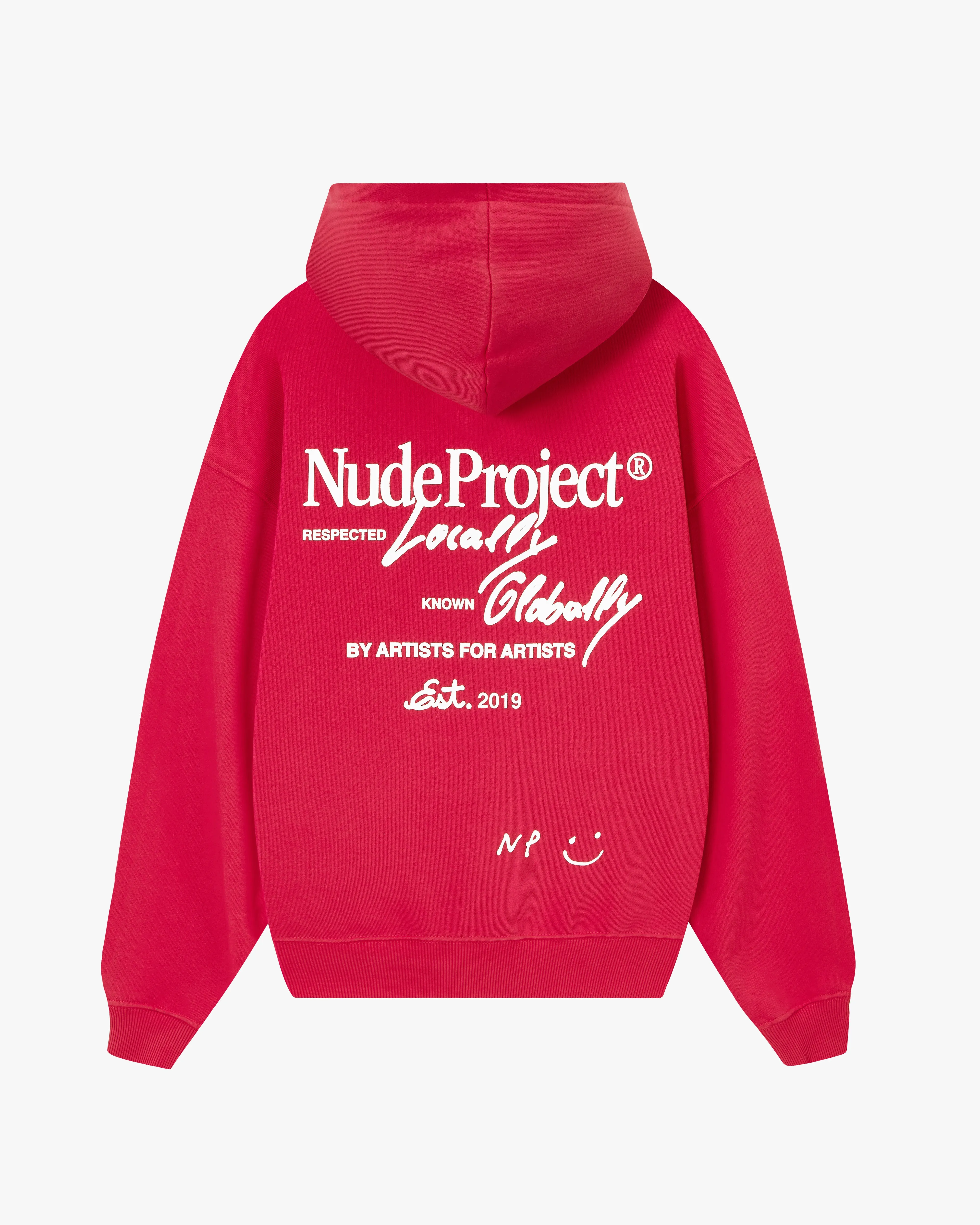 Global Soon Zip-Up Hoodie Raspberry sold by Nude Project product image thumbnail 2