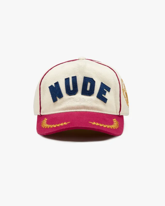 Classic Varsity Cap Burgundy sold by Nude Project