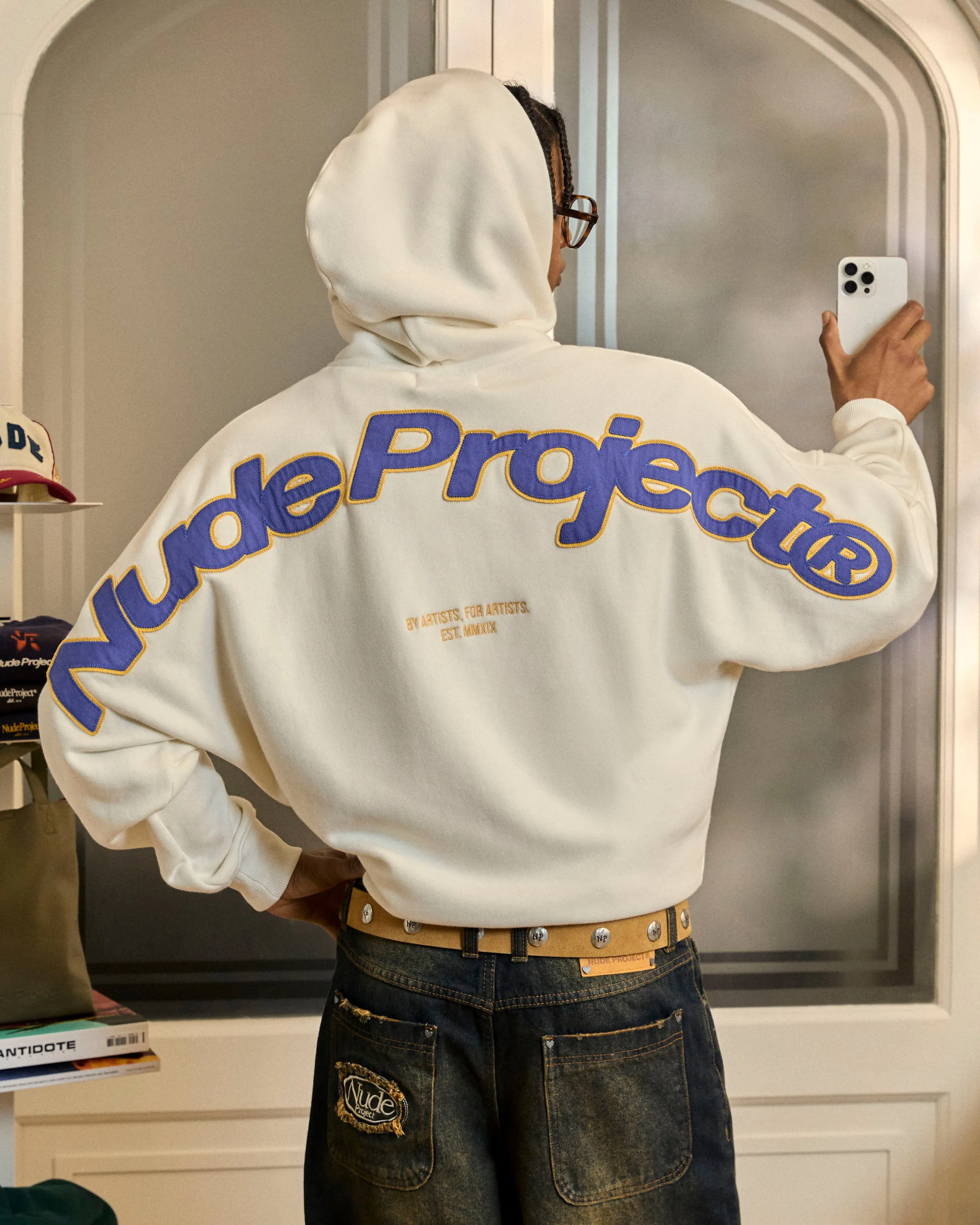 Beast Zip-Up Hoodie Marshmallow sold by Nude Project product image thumbnail 2