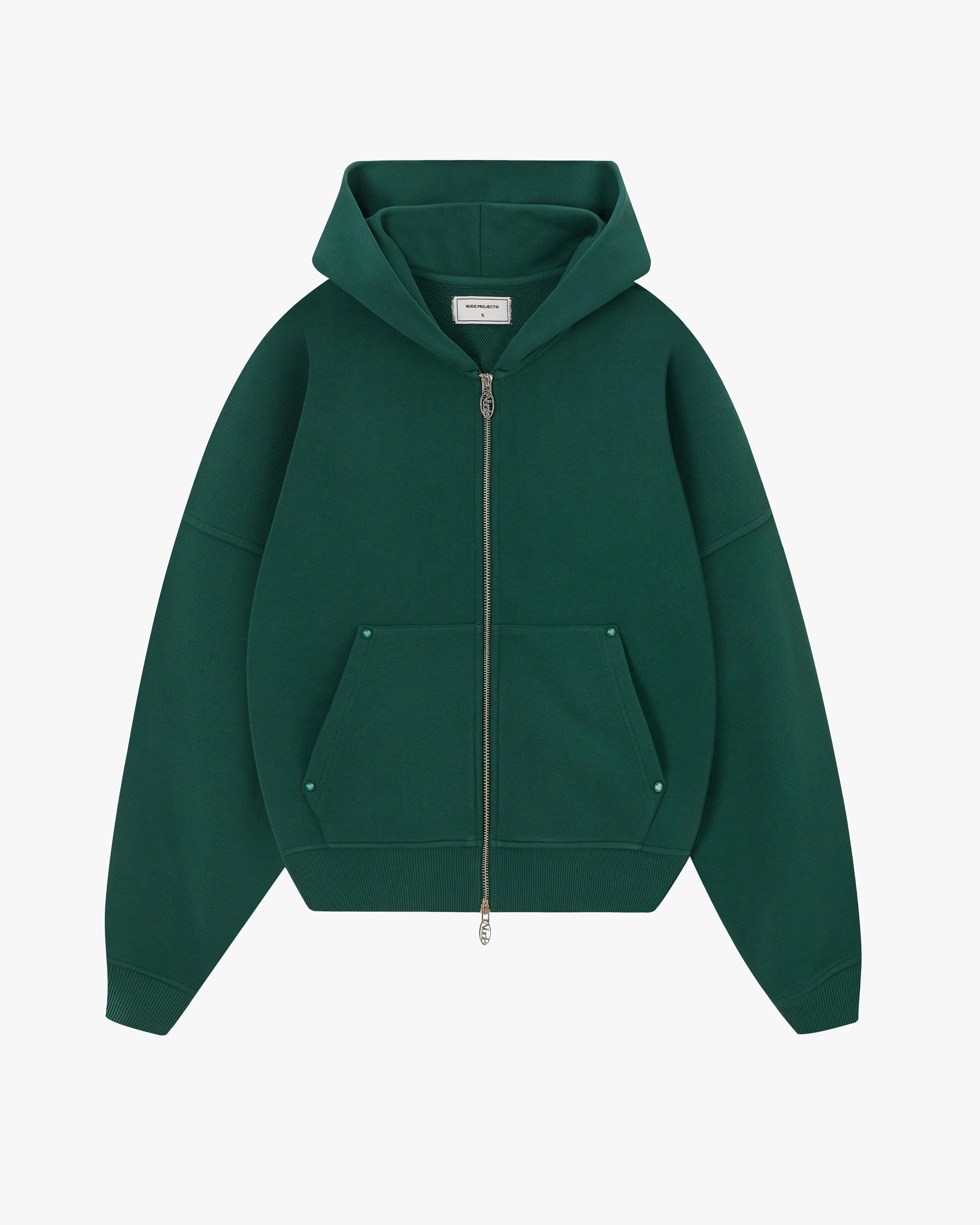 BEAST ZIP-UP HOODIE GREEN sold by Nude Project product image thumbnail 3