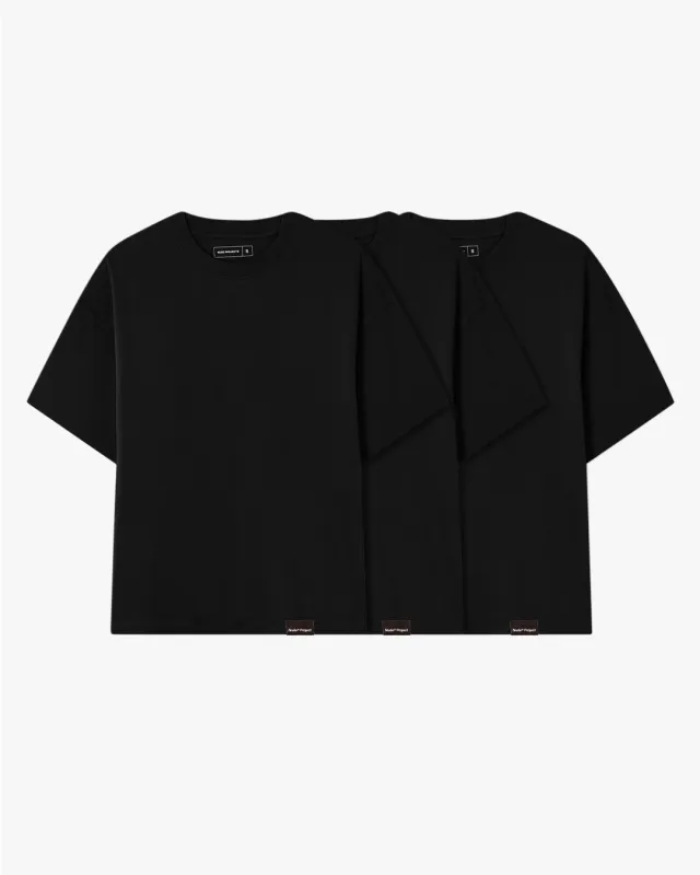 Basic Tee Black 3xPack sold by Nude Project