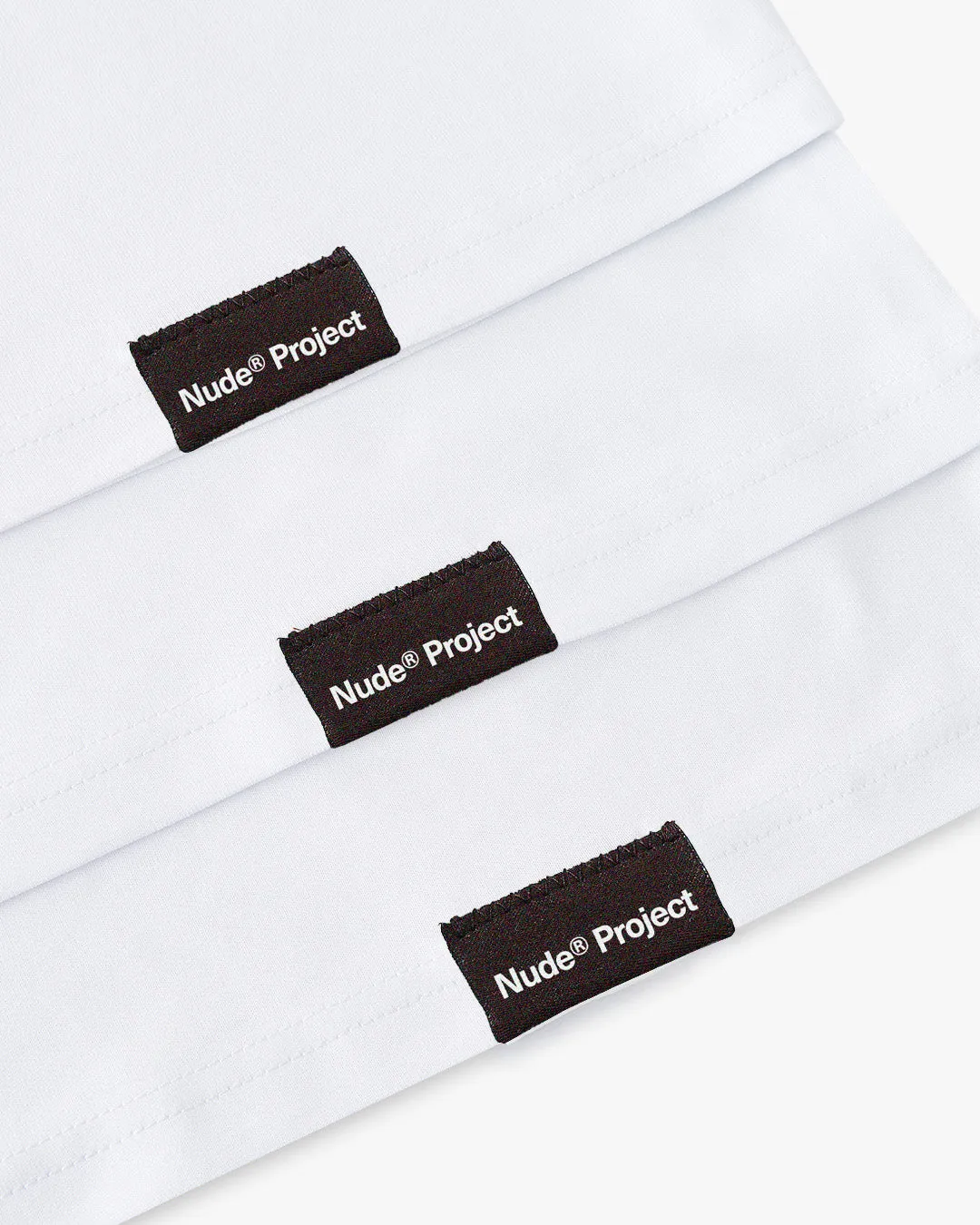 Basic Tee White 3xPack sold by Nude Project product image thumbnail 5
