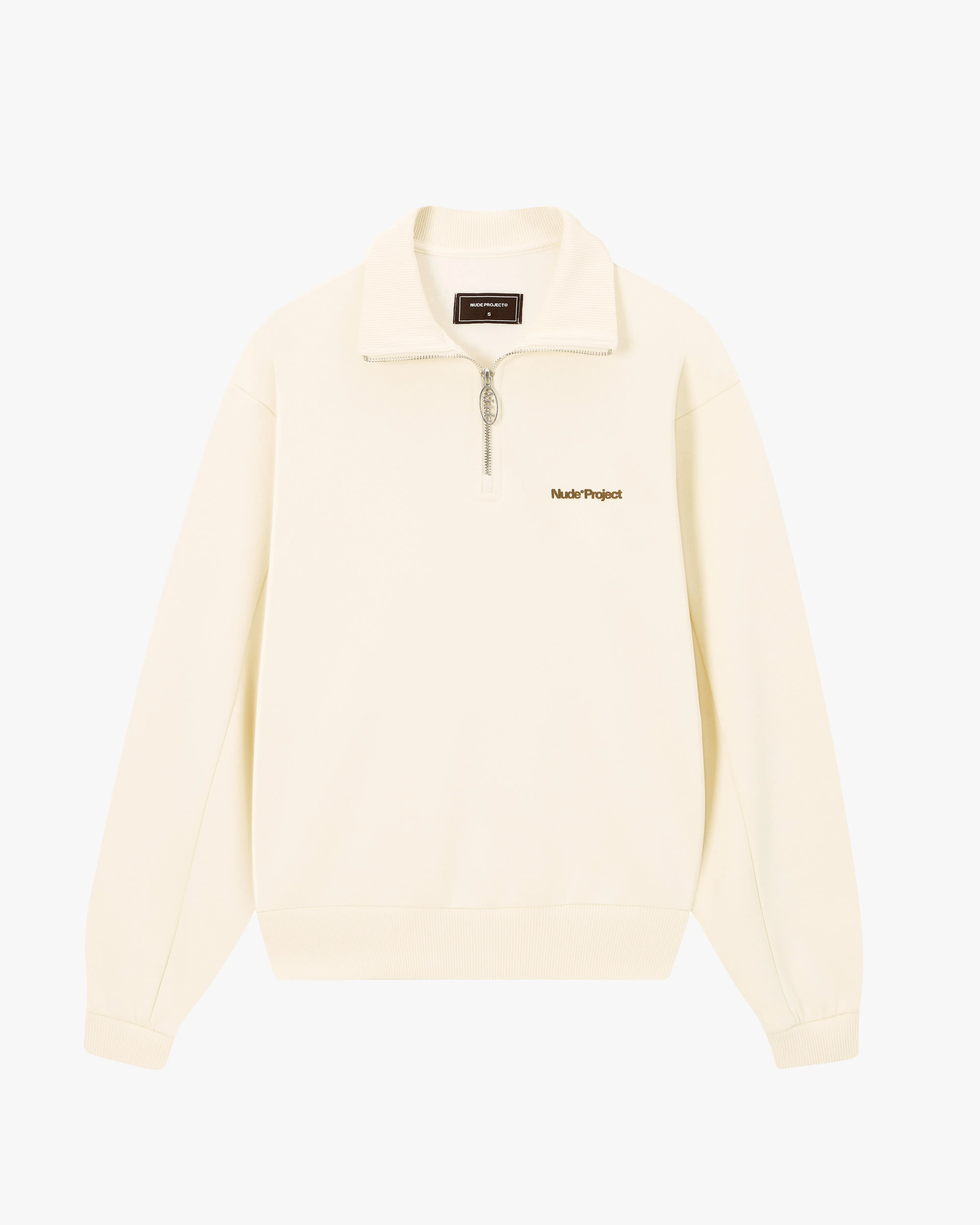 Origins Quarter-Zip Marshmallow sold by Nude Project