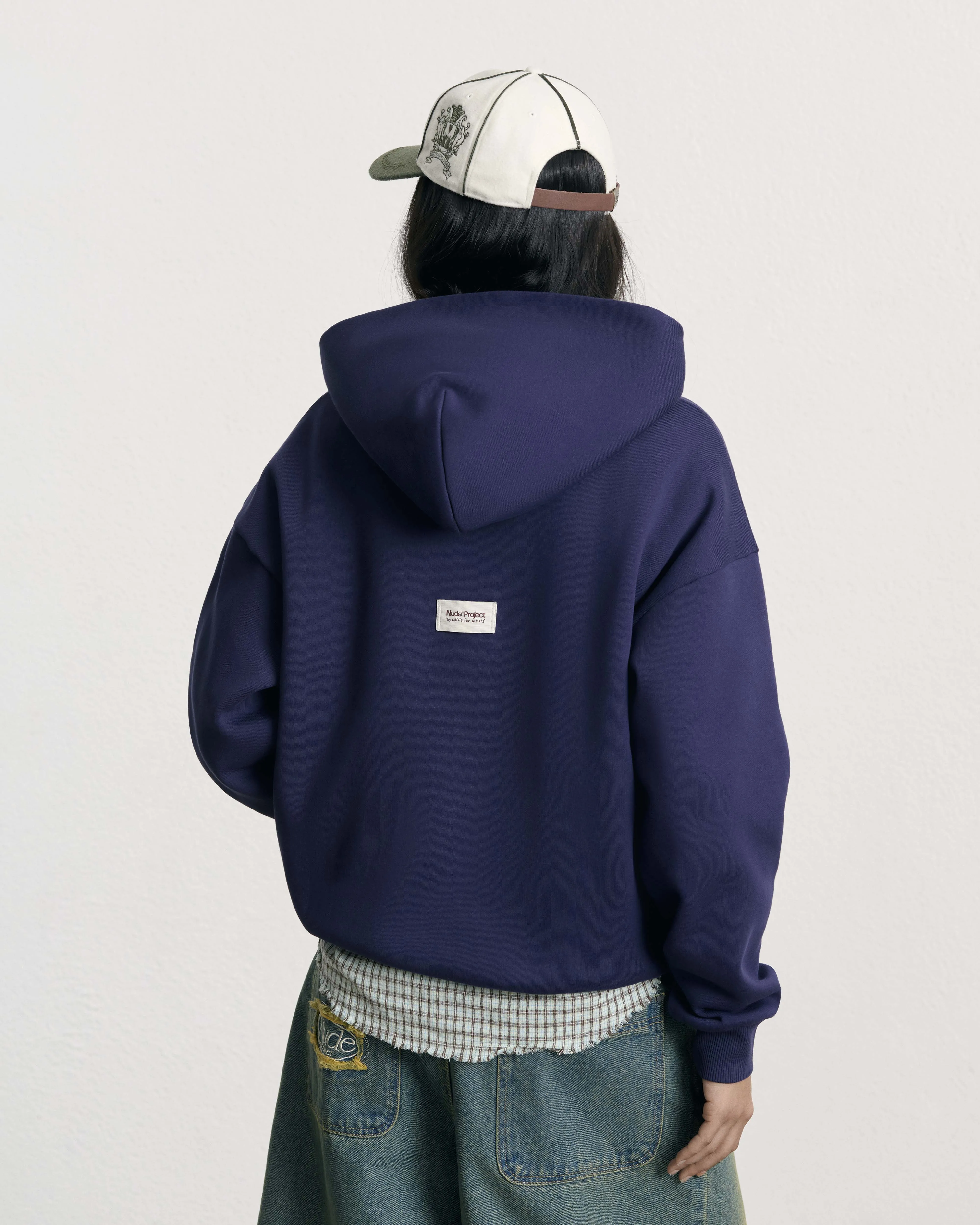 Origins Hoodie Navy sold by Nude Project product image thumbnail 4