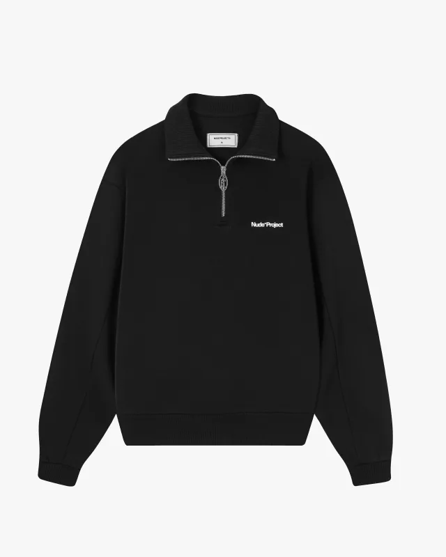Origins Quarter-Zip Black sold by Nude Project