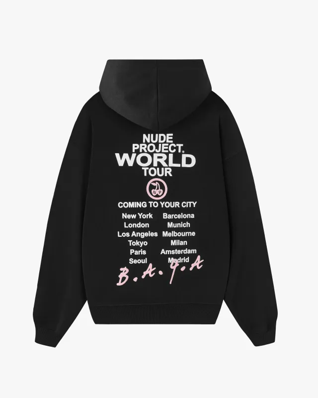Nude Tour Hoodie Black sold by Nude Project