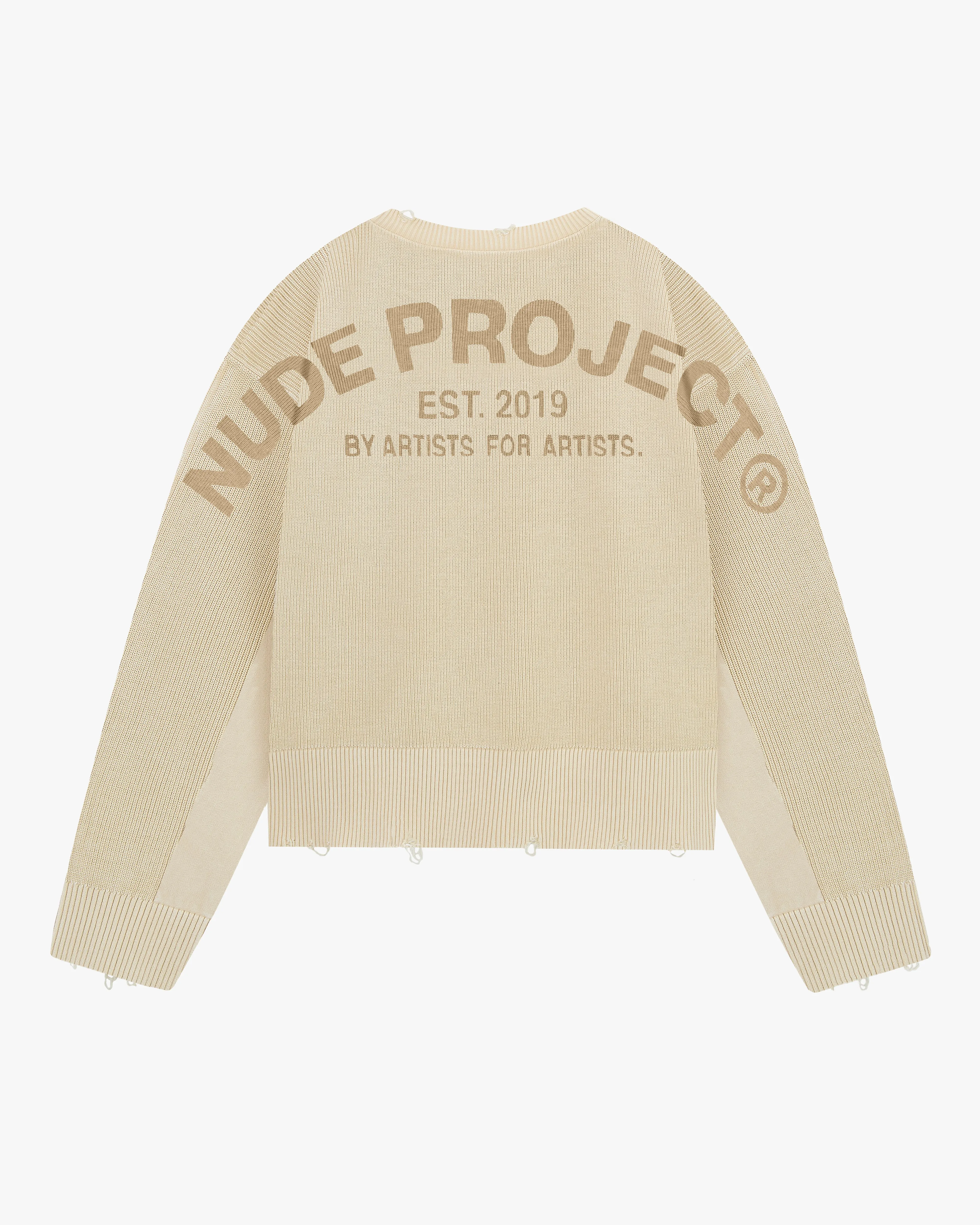 Perfect Cropped Knit Sweater Off-White sold by Nude Project