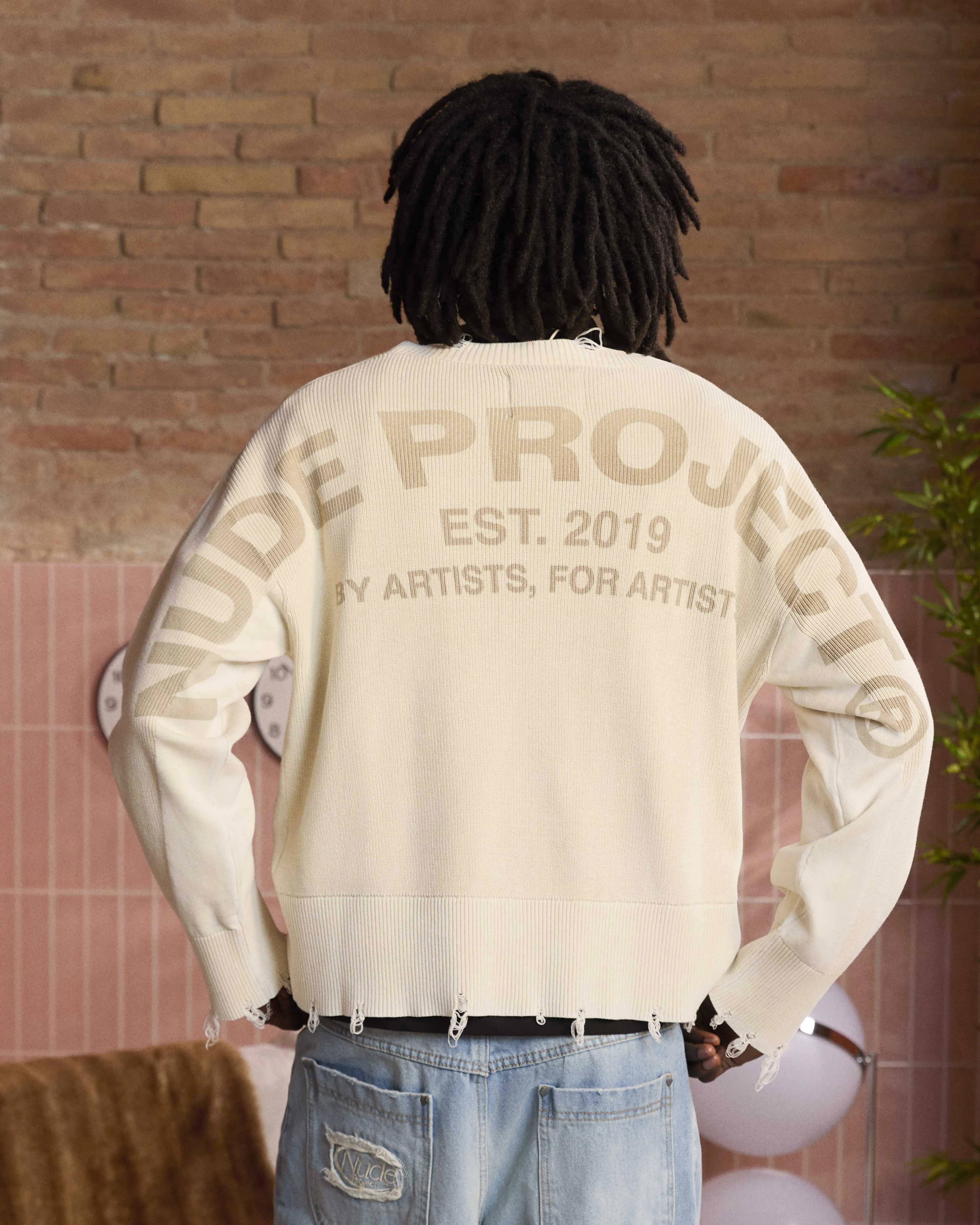 Perfect Cropped Knit Sweater Off-White sold by Nude Project product image thumbnail 2