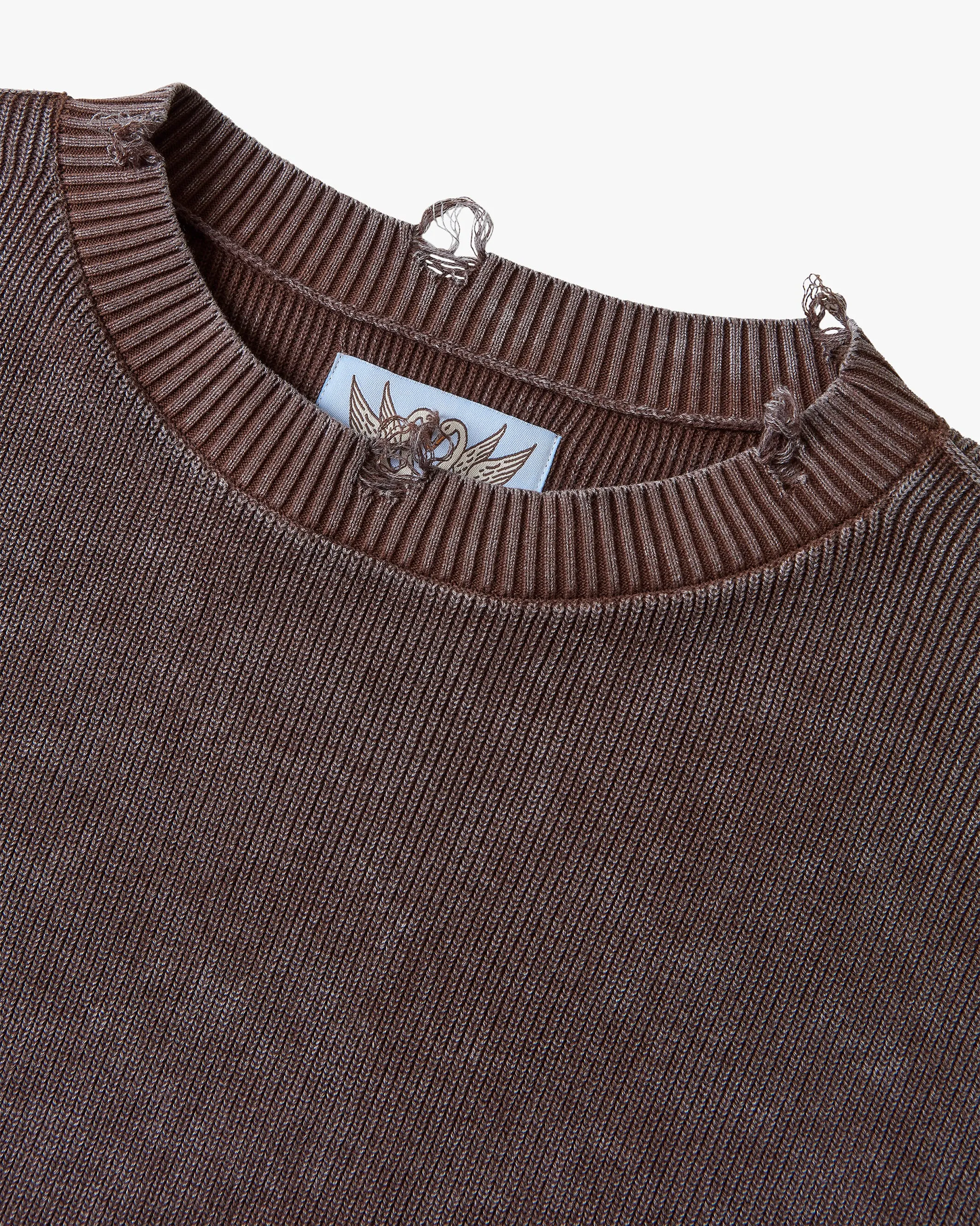 Perfect Cropped Knit Sweater Brown sold by Nude Project product image thumbnail 5