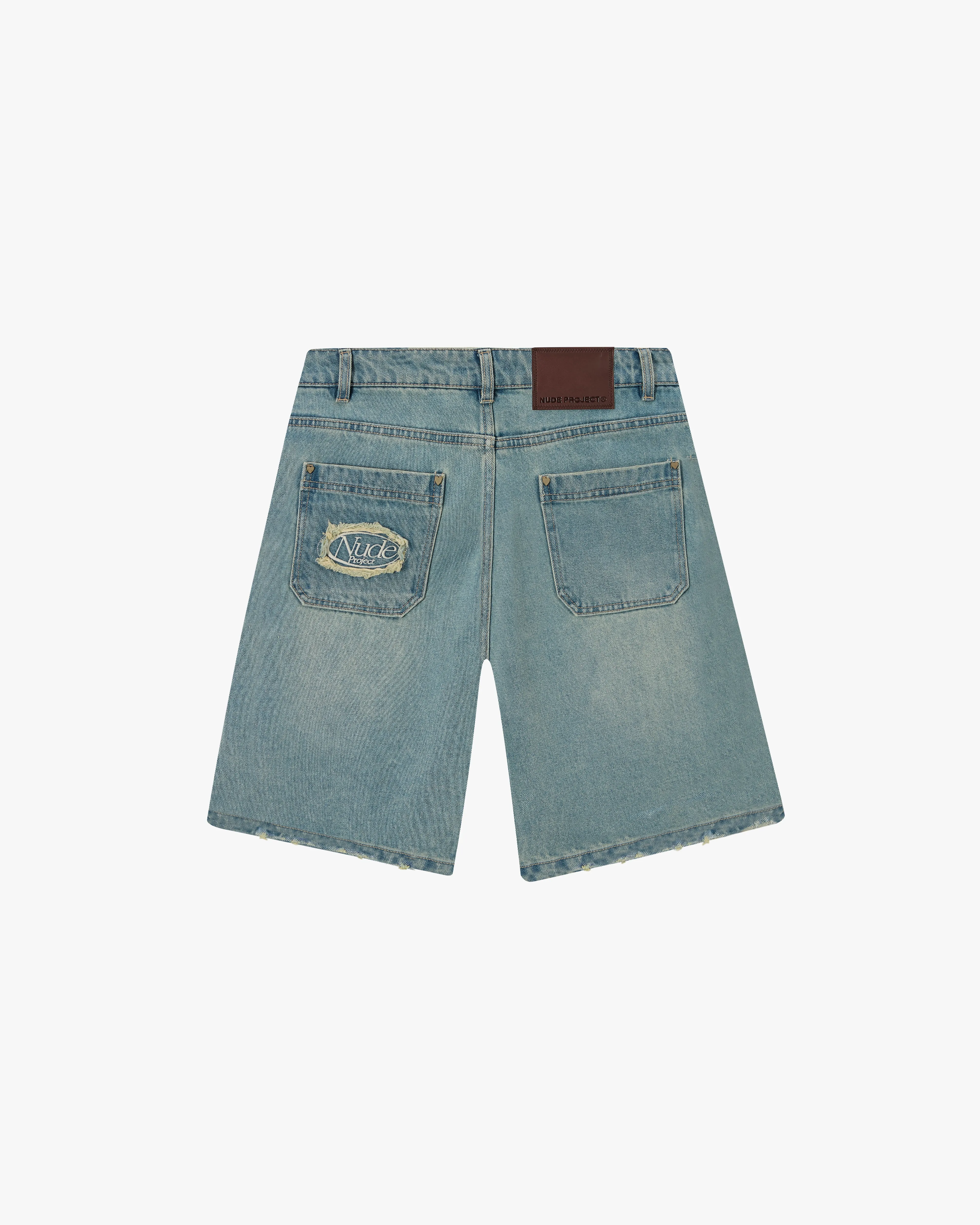 Basic Denim Shorts Sand Wash sold by Nude Project product image thumbnail 2