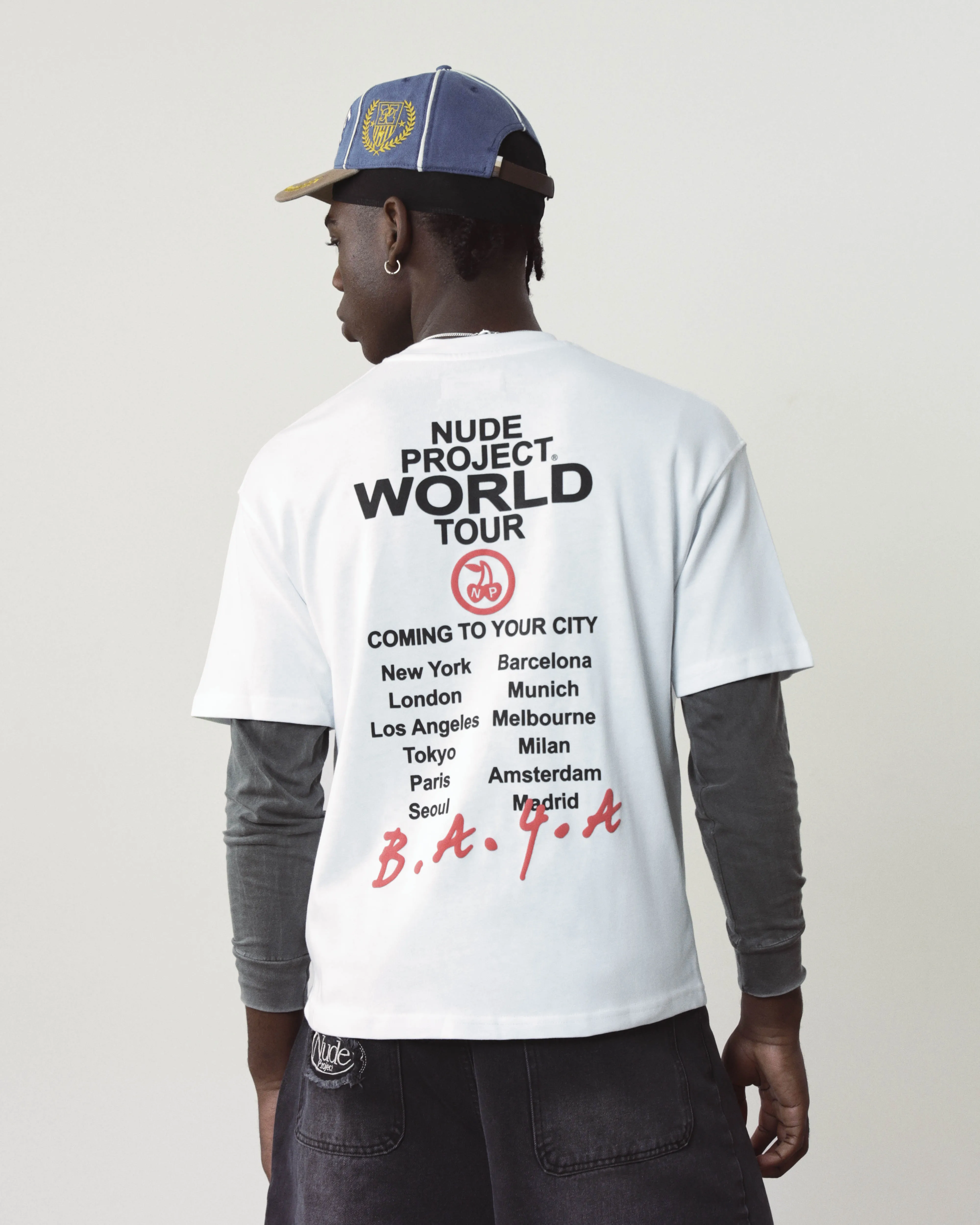 Nude Tour Tee White/Red sold by Nude Project product image thumbnail 2