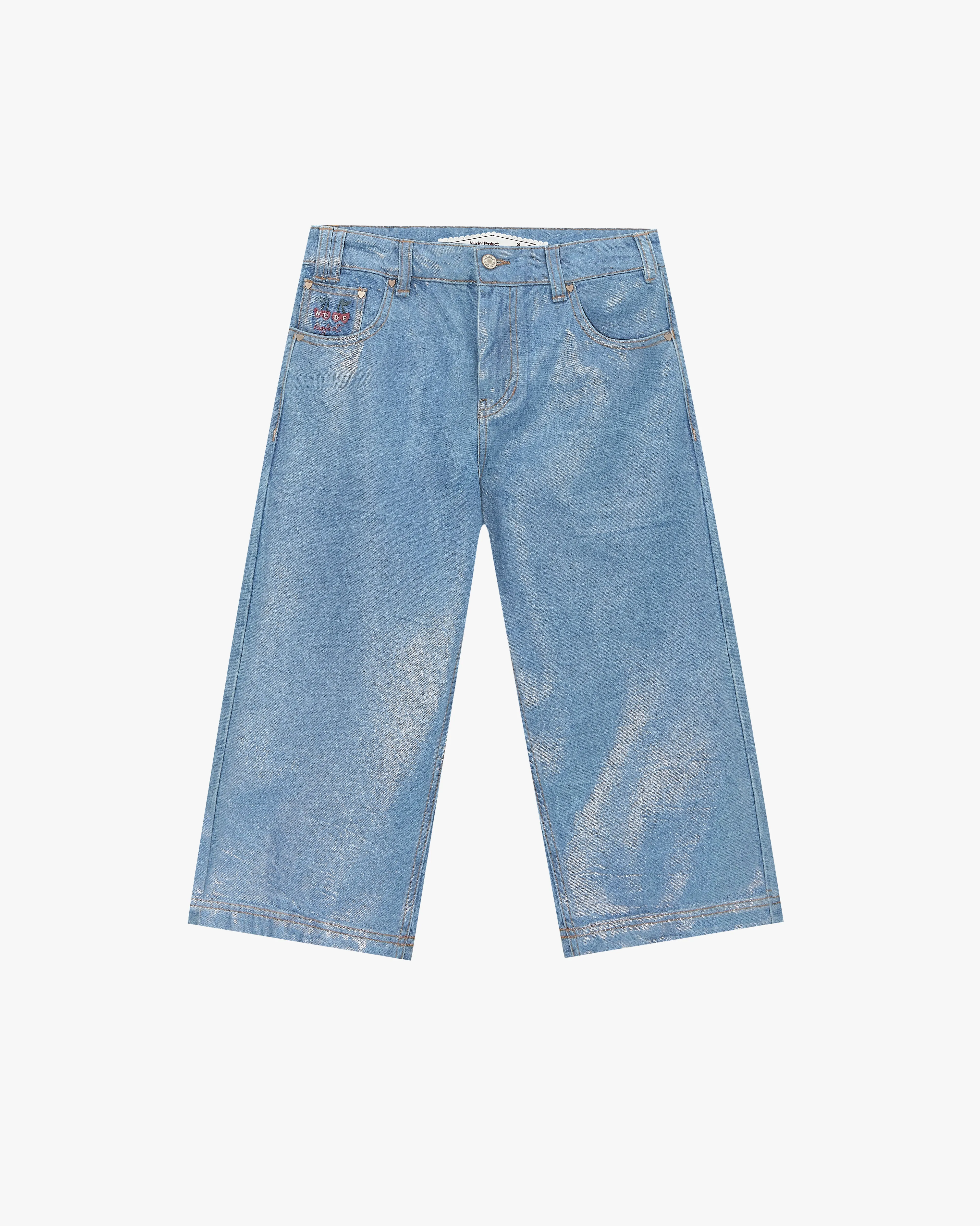 Silver Capicci Capri Jeans Blue sold by Nude Project