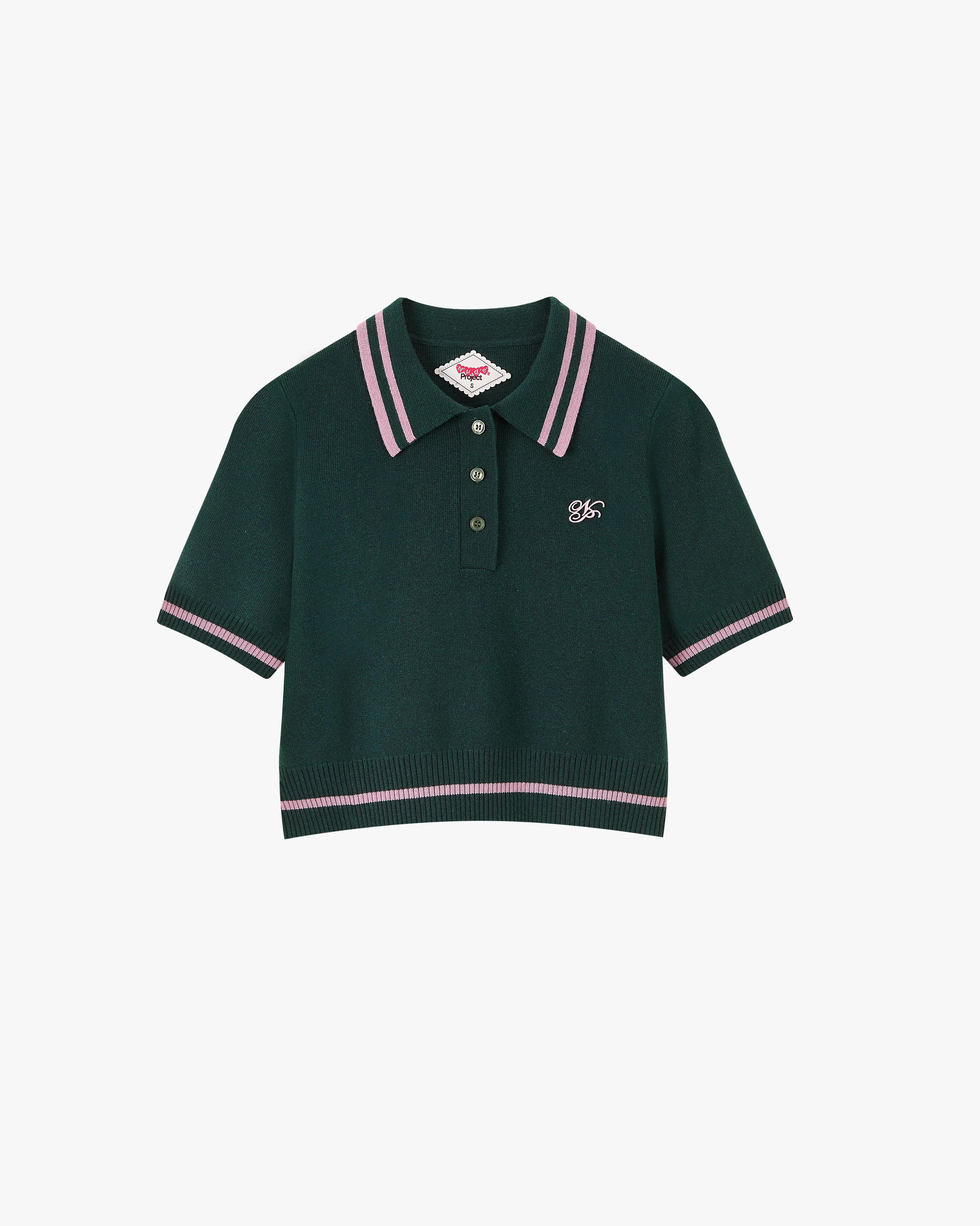 Bacuri Knit Polo Green sold by Nude Project