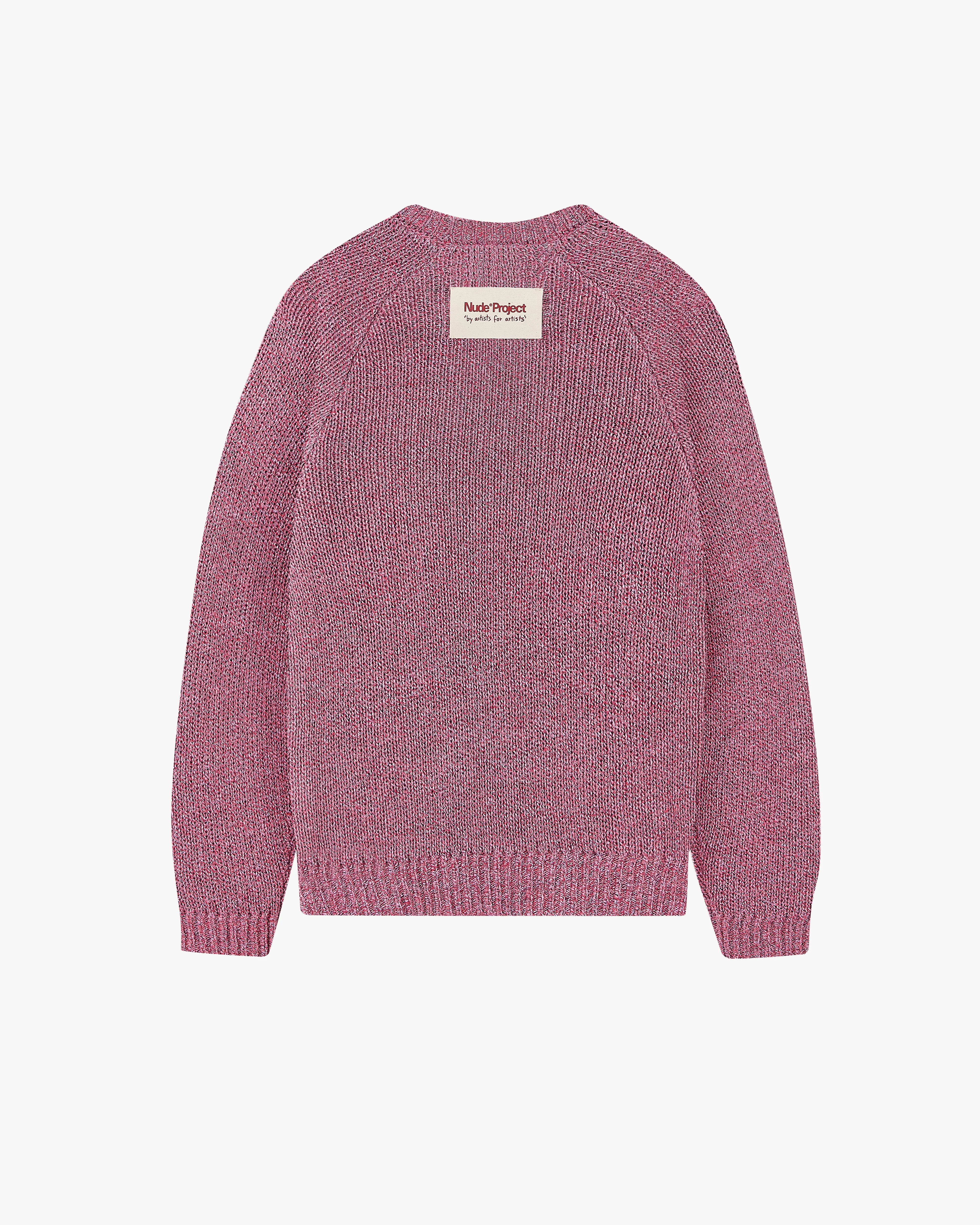 Jonion Knit Sweater Pink Melange sold by Nude Project product image thumbnail 4