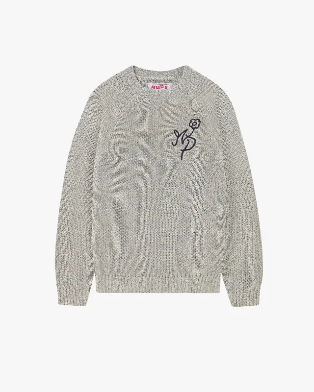 Jonion Knit Sweater Grey Melange sold by Nude Project