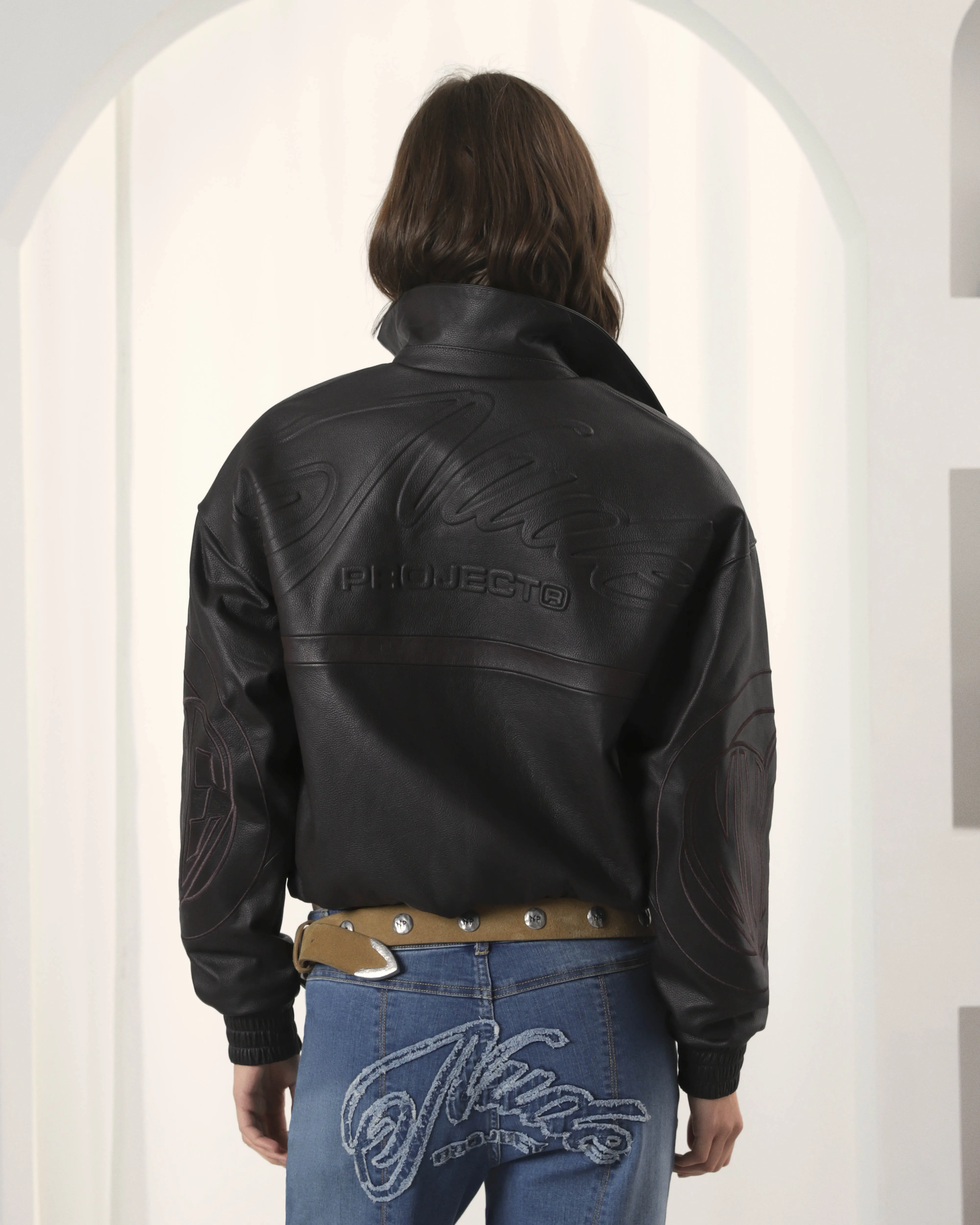 "The" Leather Jacket Brown sold by Nude Project product image thumbnail 5