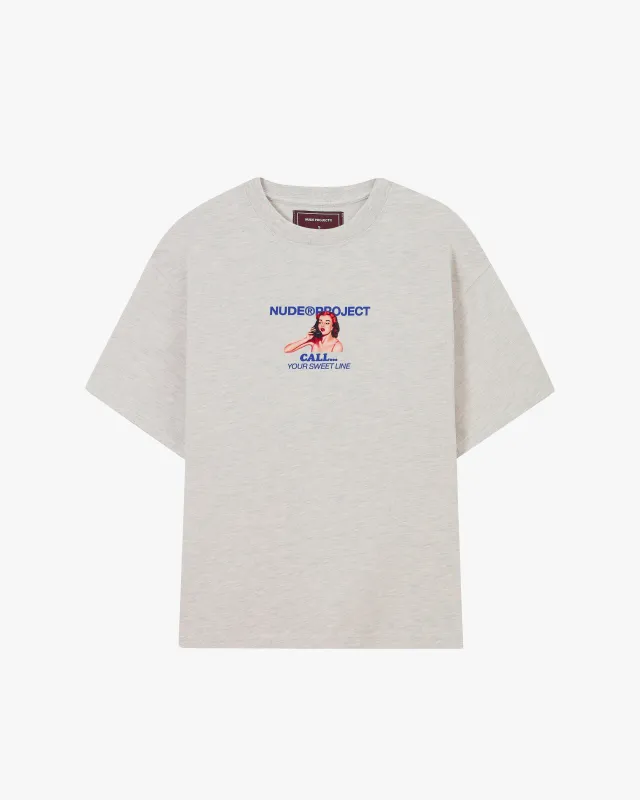 Call Tee Grey Melange sold by Nude Project