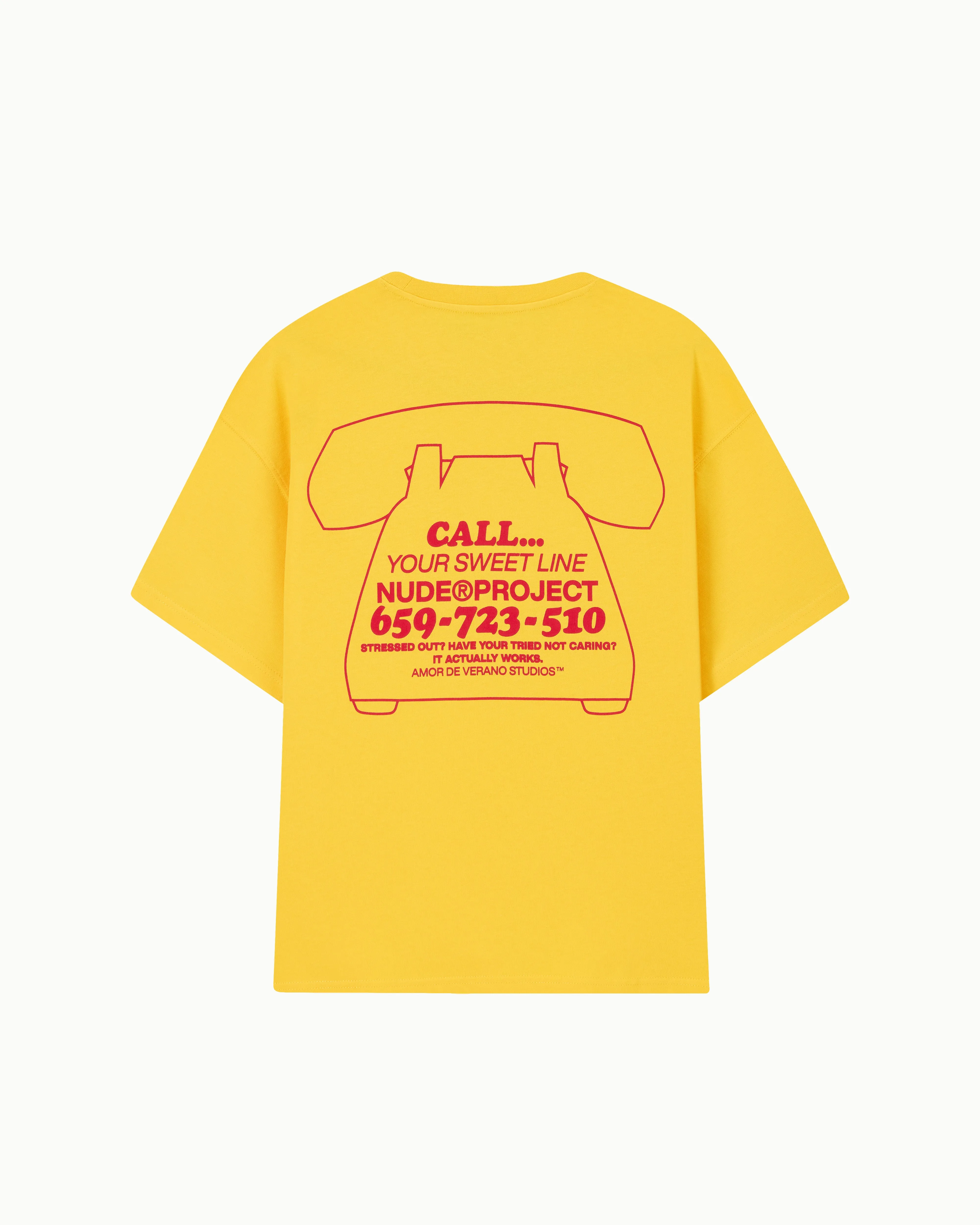 Call Tee Yellow sold by Nude Project product image thumbnail 4