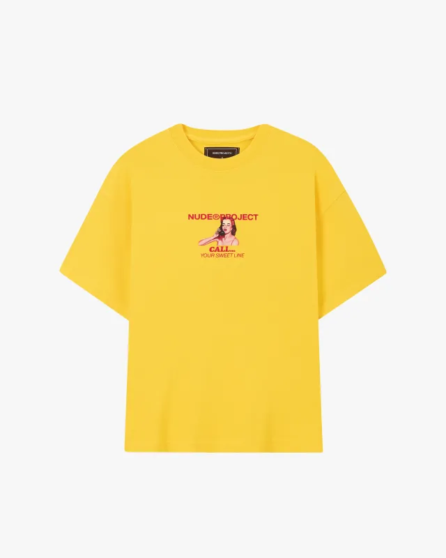 Call Tee Yellow sold by Nude Project