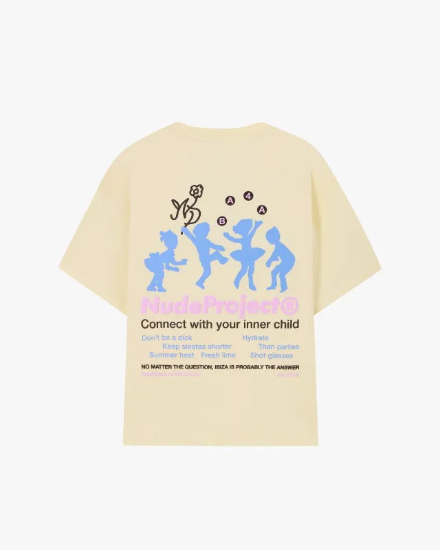 Lil'Rebel Tee Soft Yellow sold by Nude Project