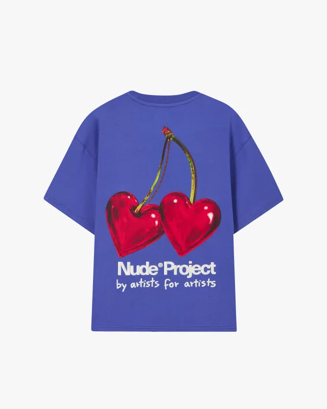 Juicy Cherry Tee Blue sold by Nude Project
