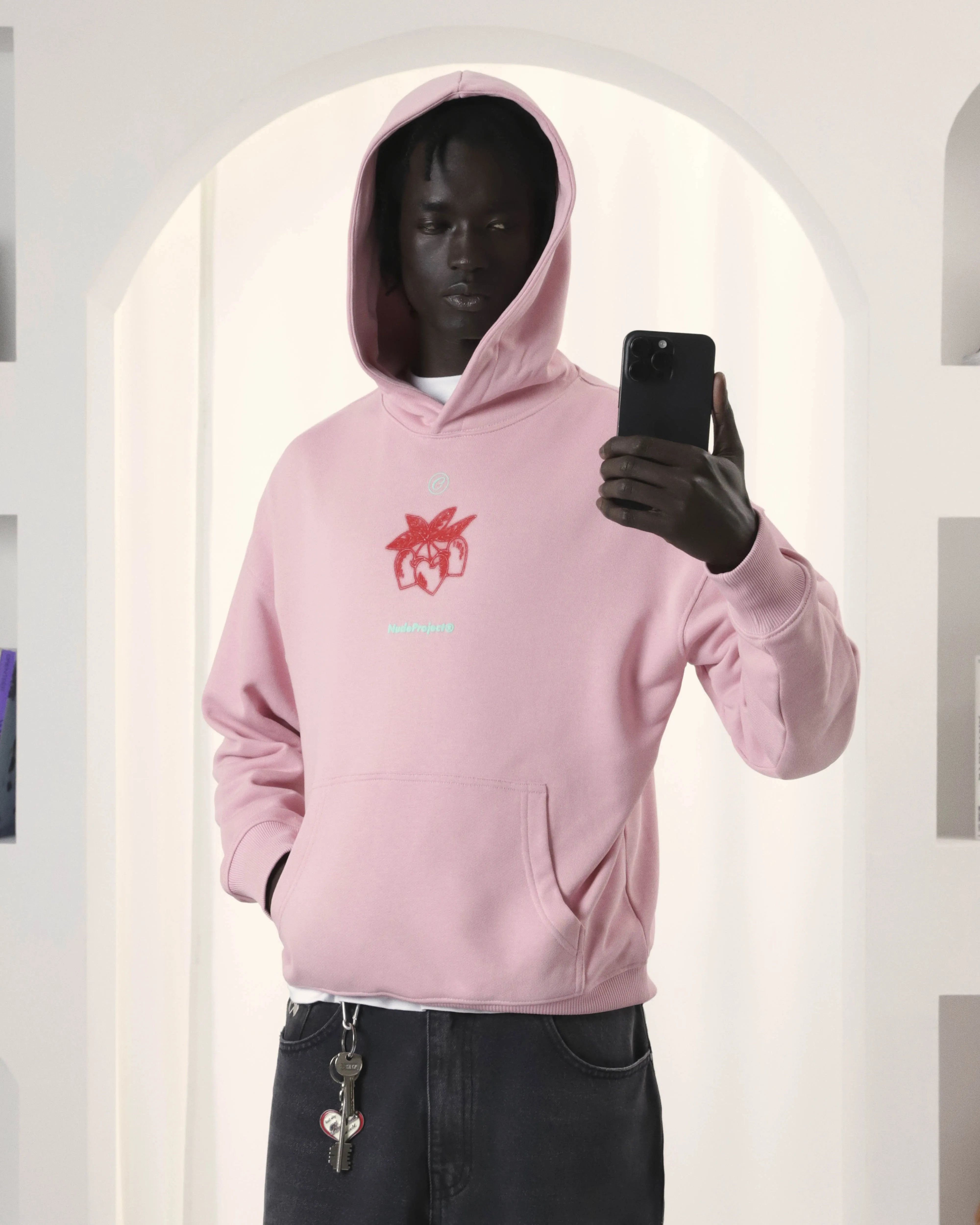 Cherry Bomb Hoodie Pink sold by Nude Project product image thumbnail 3