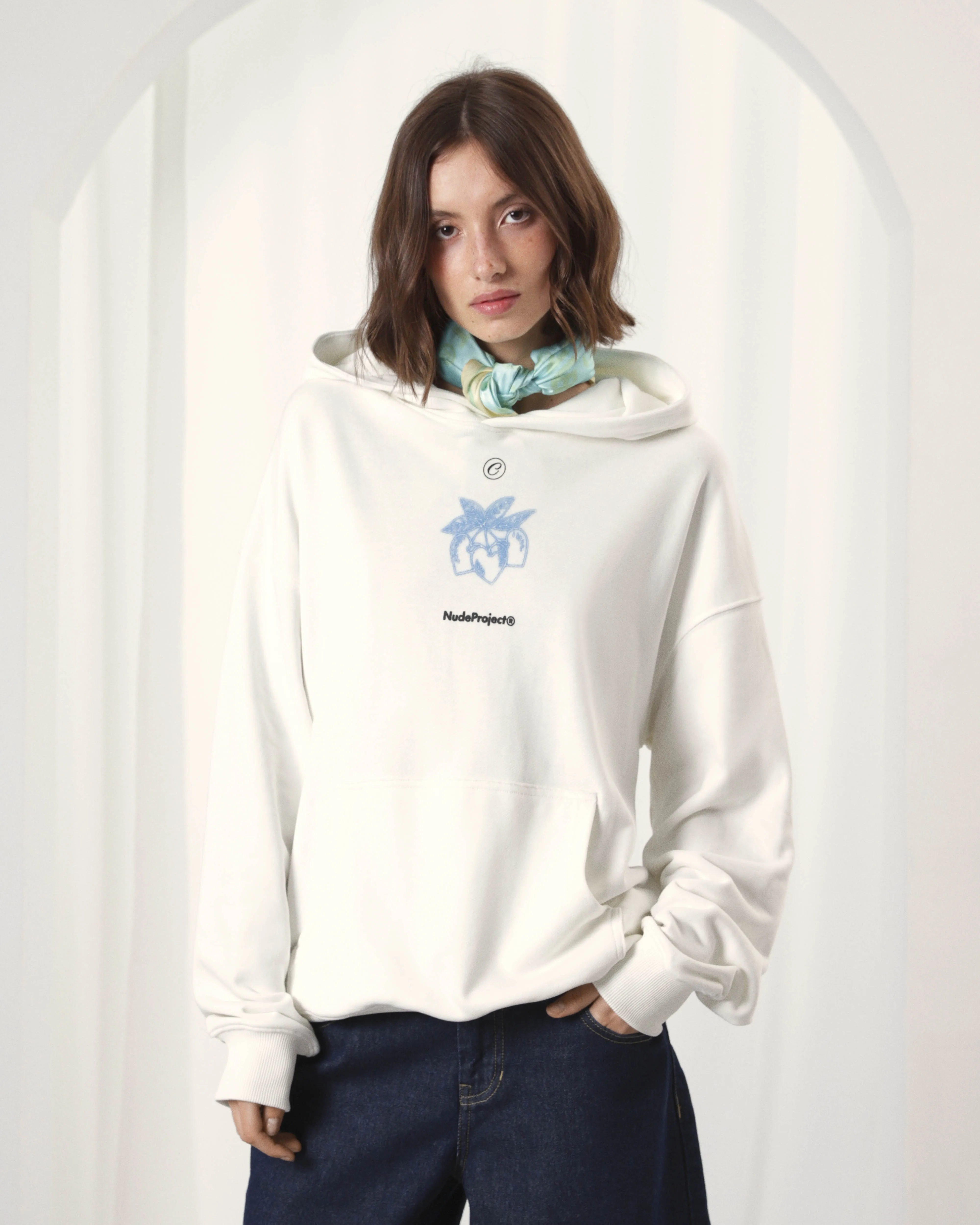 Cherry Bomb Hoodie Marshmallow sold by Nude Project product image thumbnail 3
