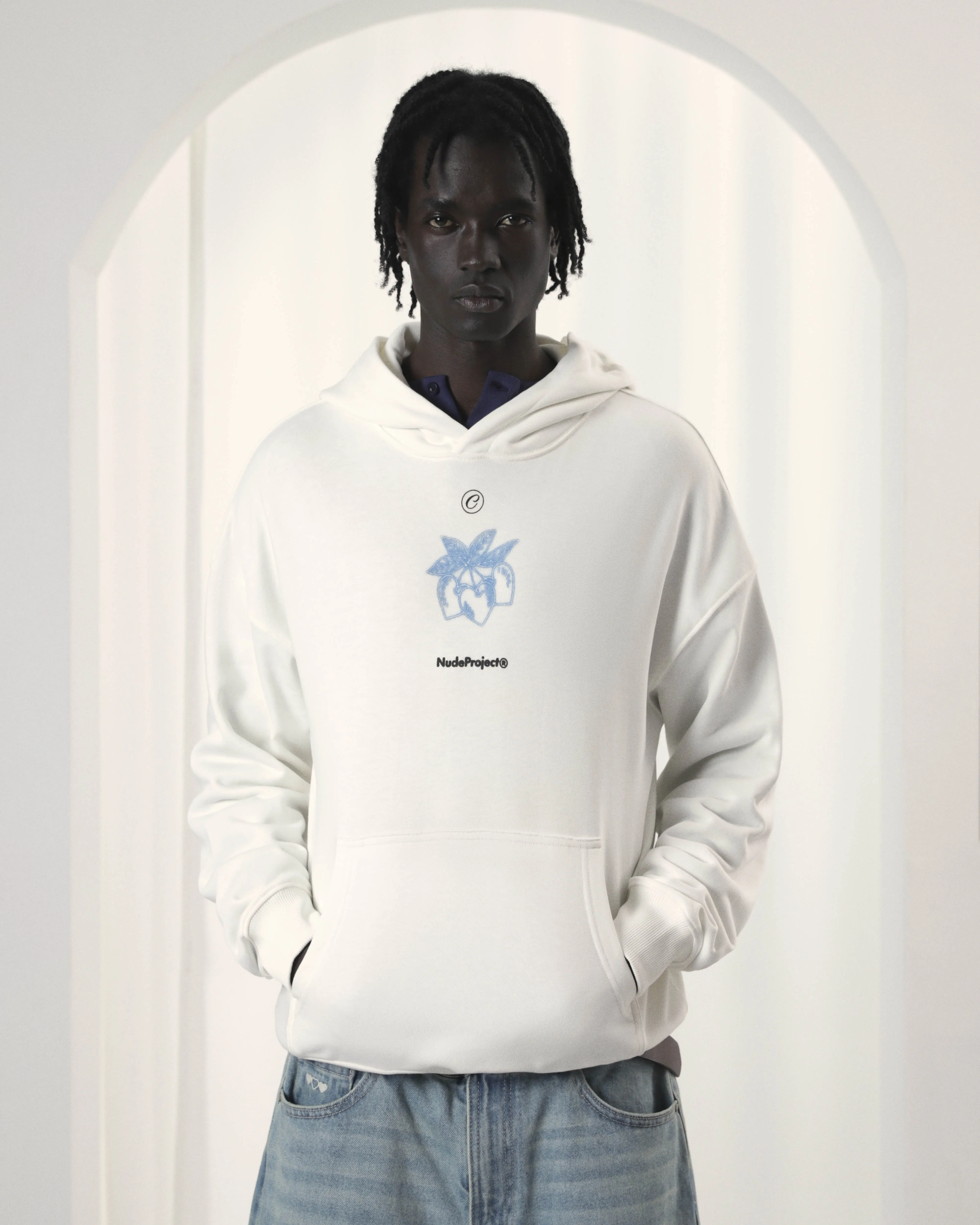 Cherry Bomb Hoodie Marshmallow sold by Nude Project product image thumbnail 2