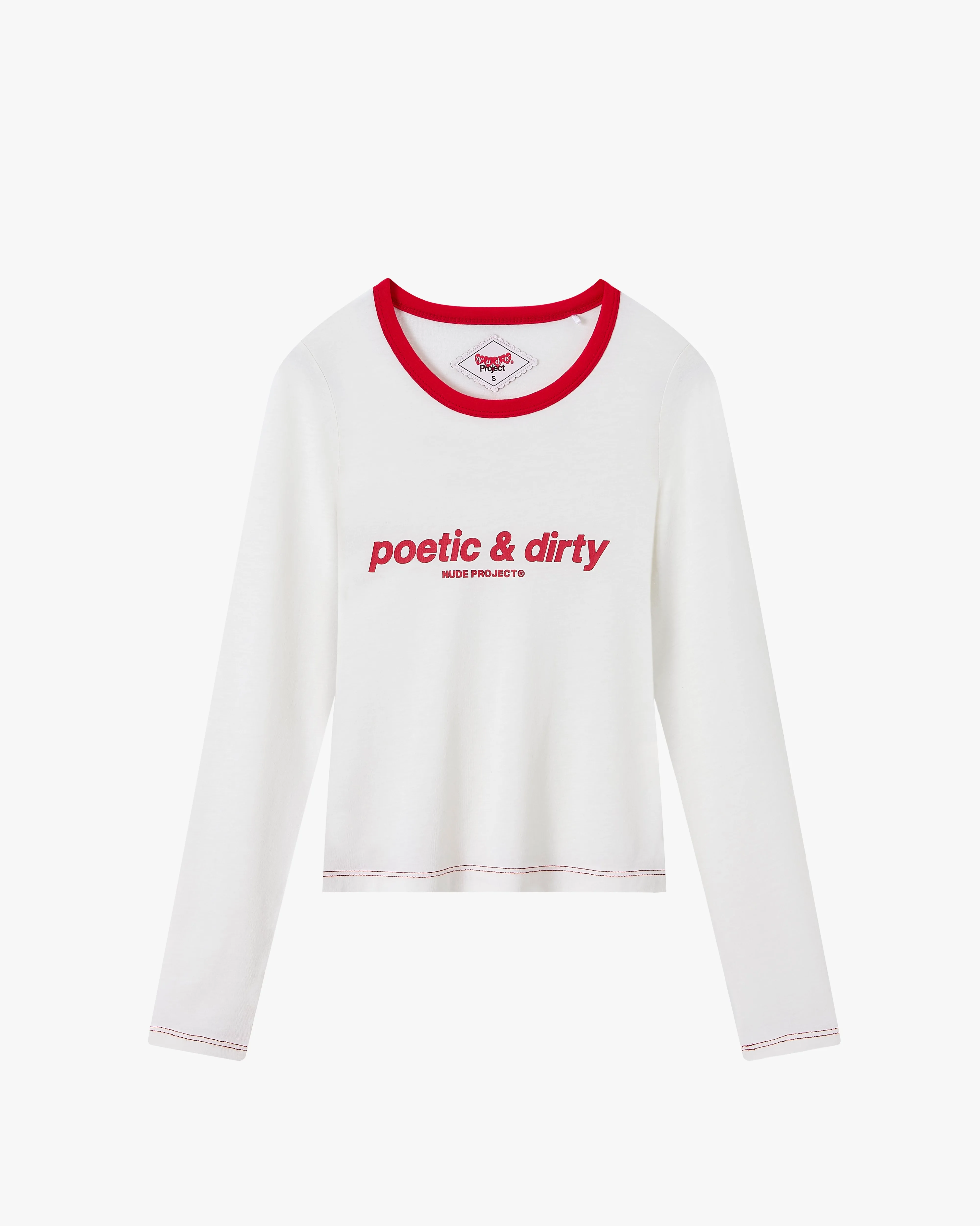 Poetic Long-Sleeve Tee Off-White sold by Nude Project