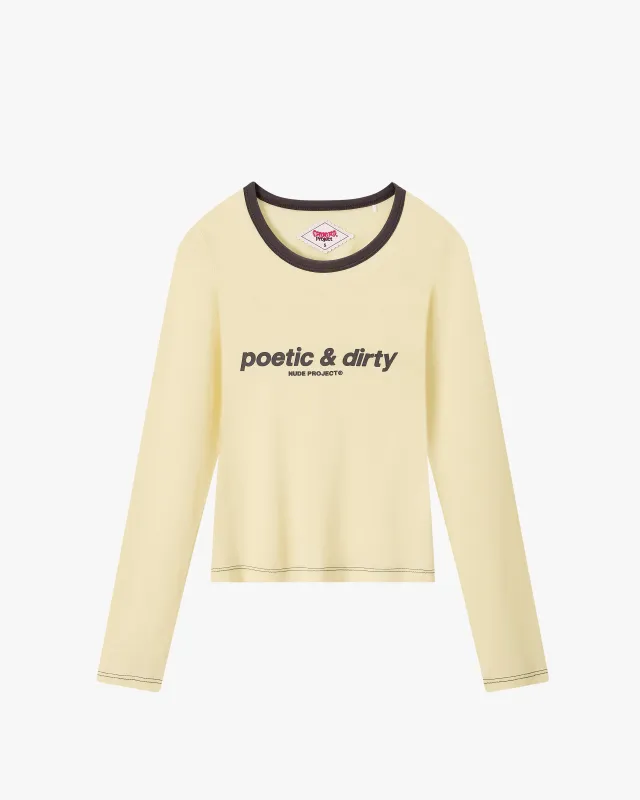 Poetic Long-Sleeve Tee Yellow sold by Nude Project