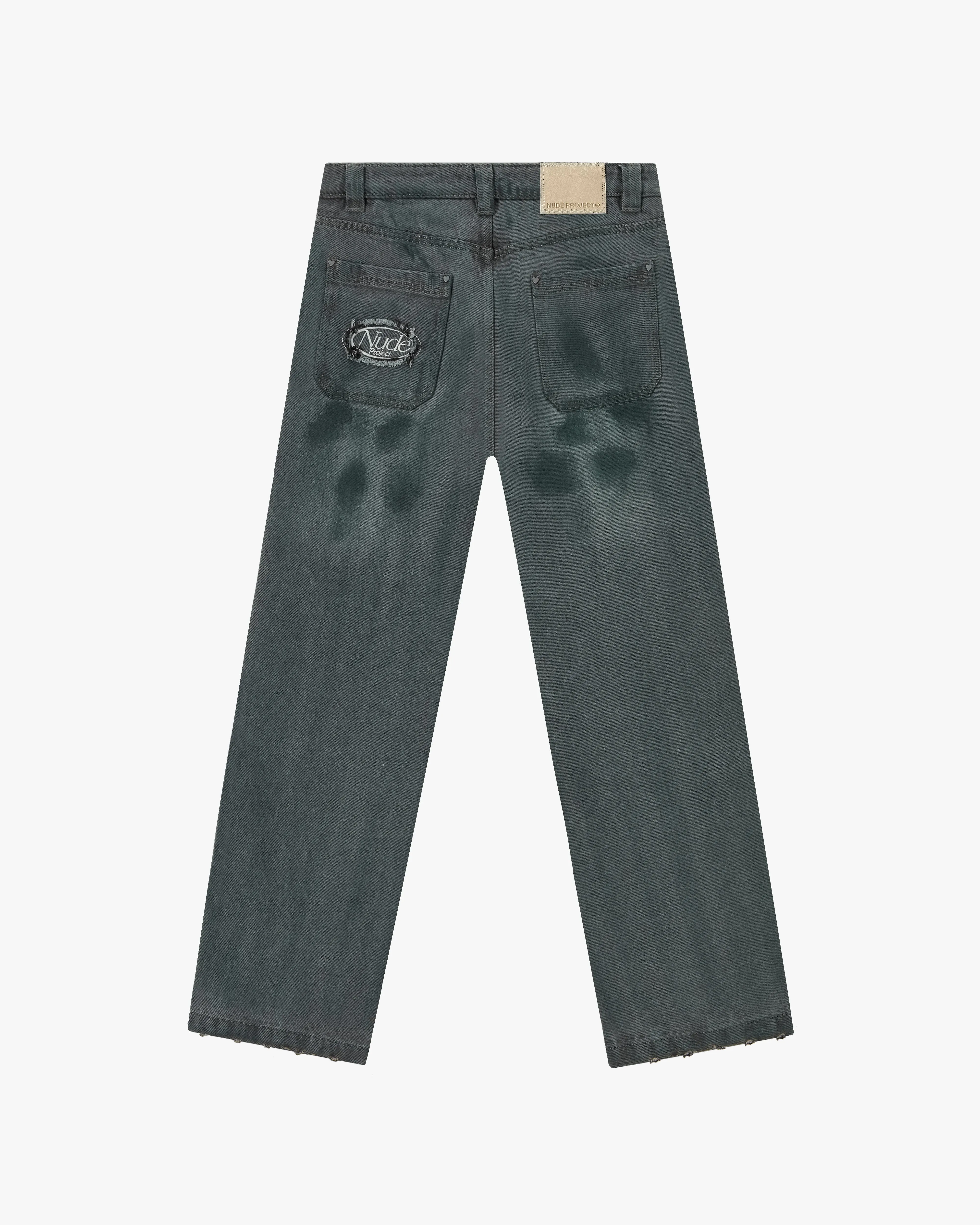 Wasted Jeans Washed Green sold by Nude Project product image thumbnail 3