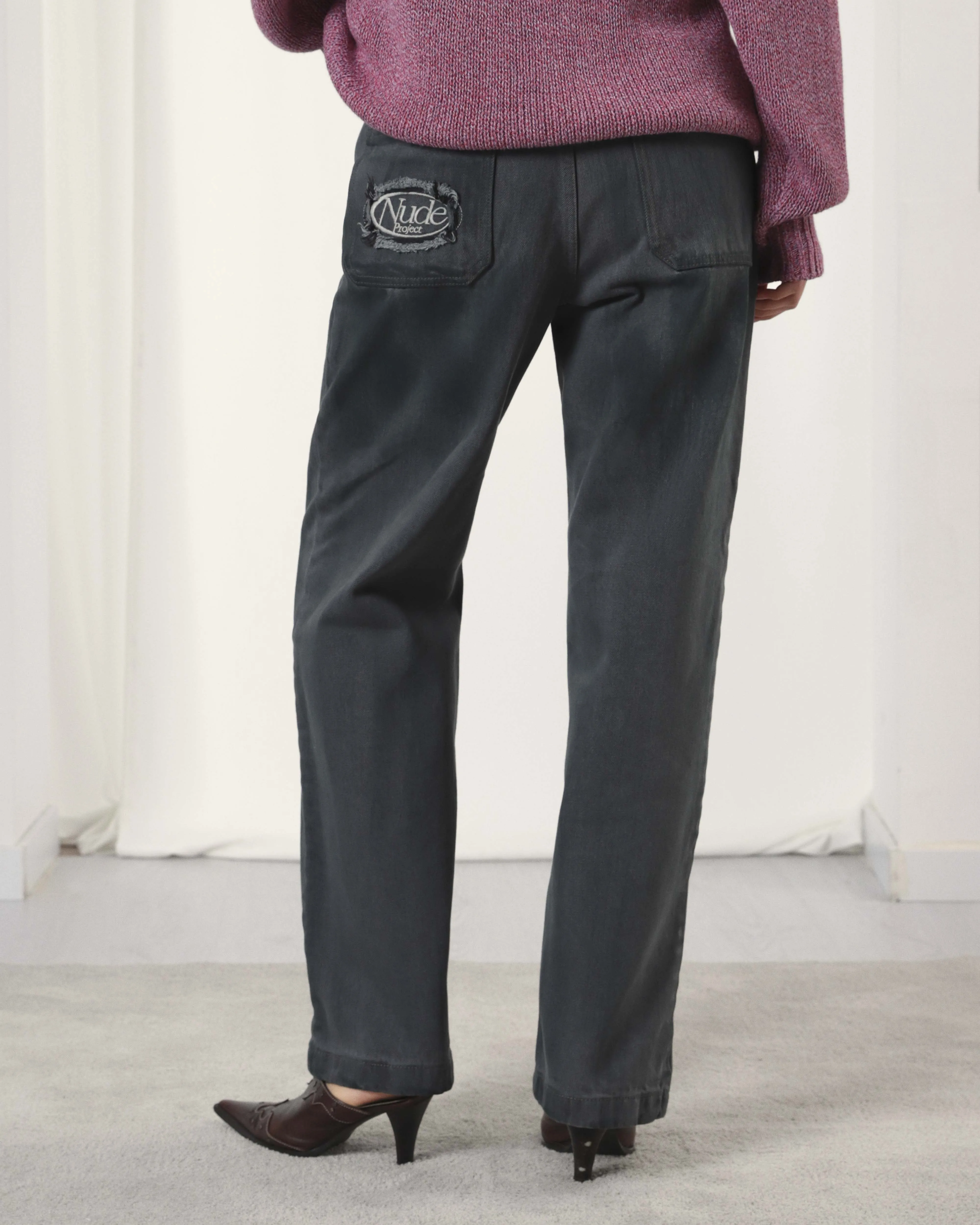 Wasted Jeans Washed Green sold by Nude Project product image thumbnail 5