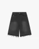 Old Baggy Denim Shorts Black sold by Nude Project