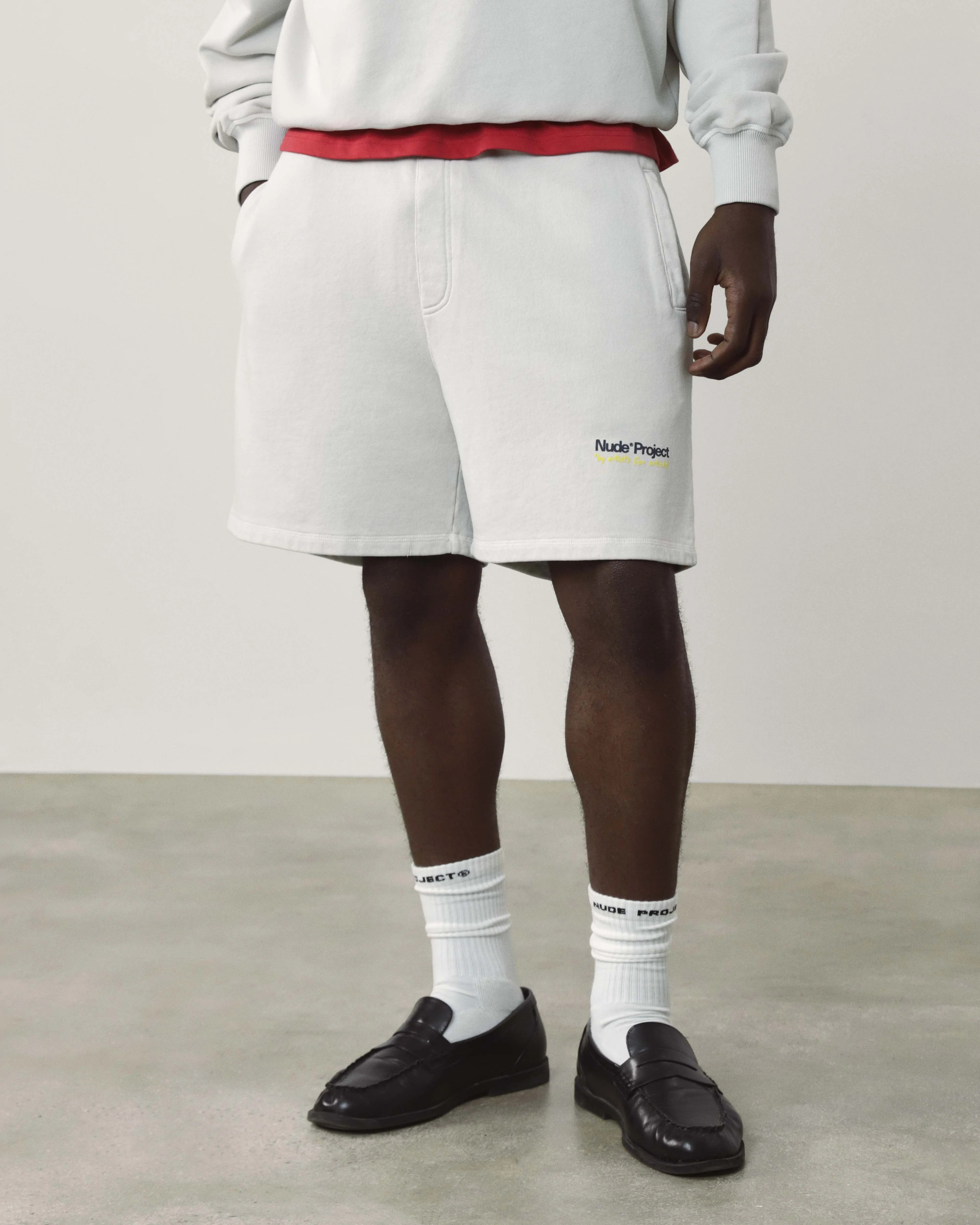 Cult Shorts Light Washed Grey sold by Nude Project product image thumbnail 4