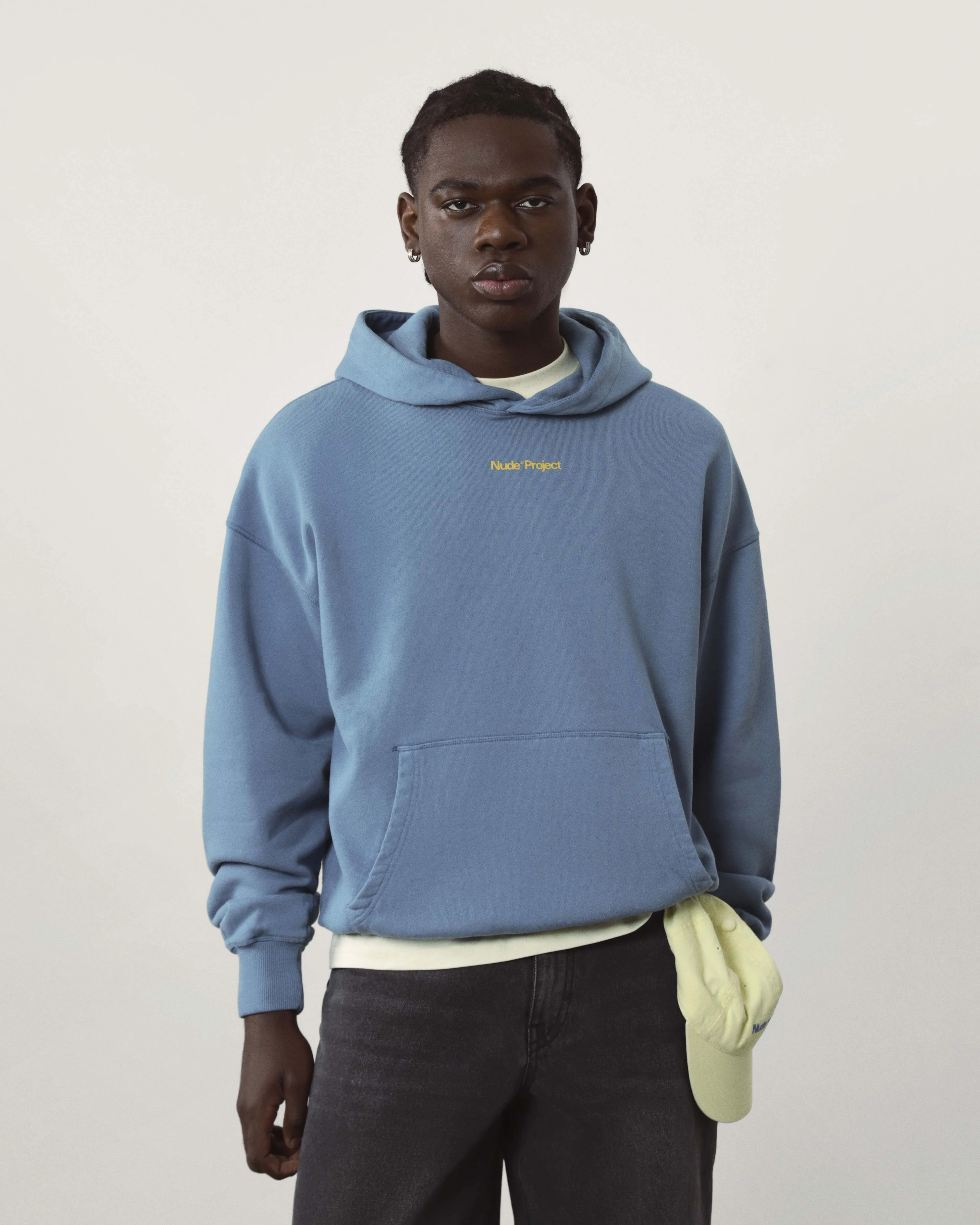 Cult Hoodie Washed Stone Blue sold by Nude Project product image thumbnail 4