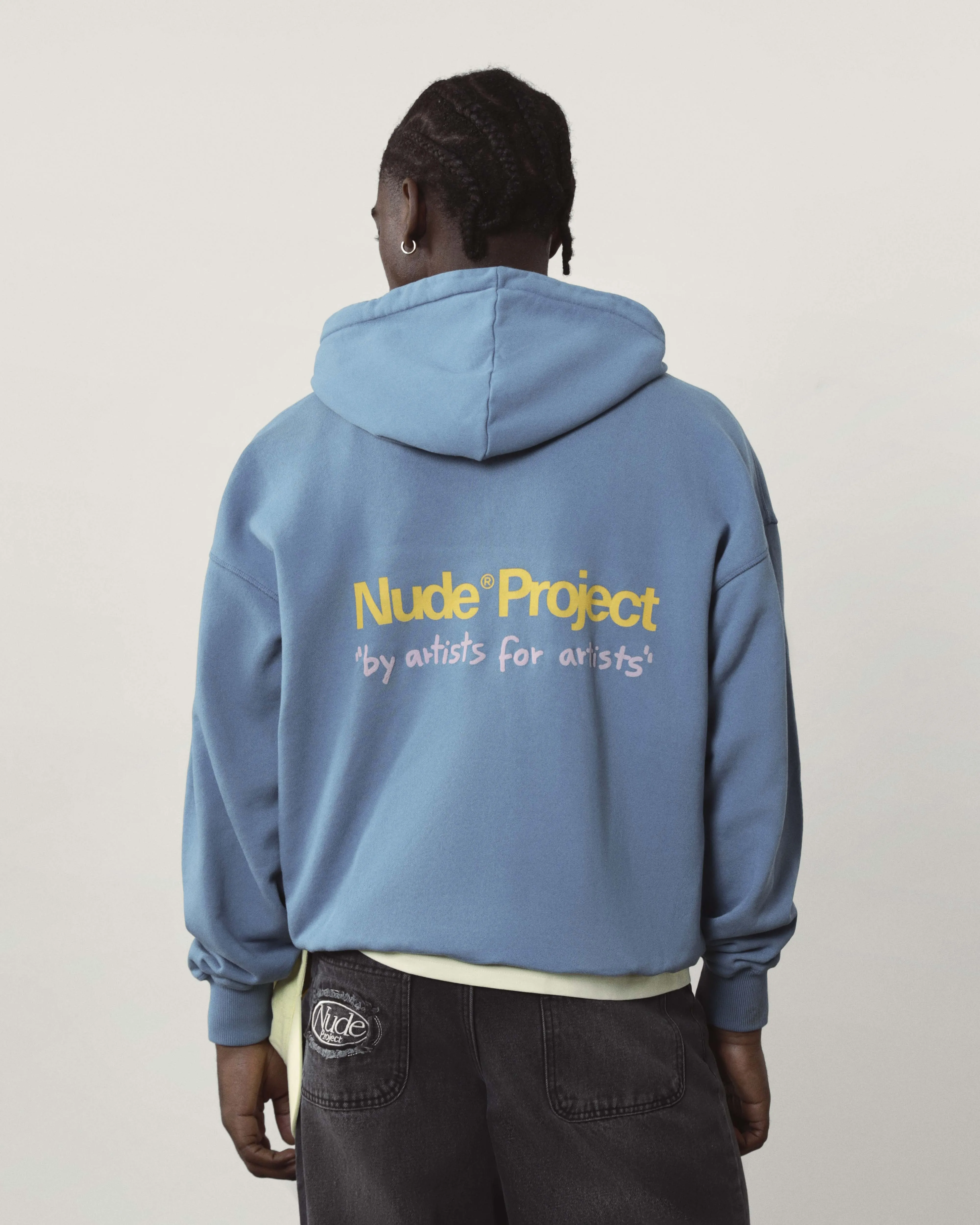 Cult Hoodie Washed Stone Blue sold by Nude Project product image thumbnail 2