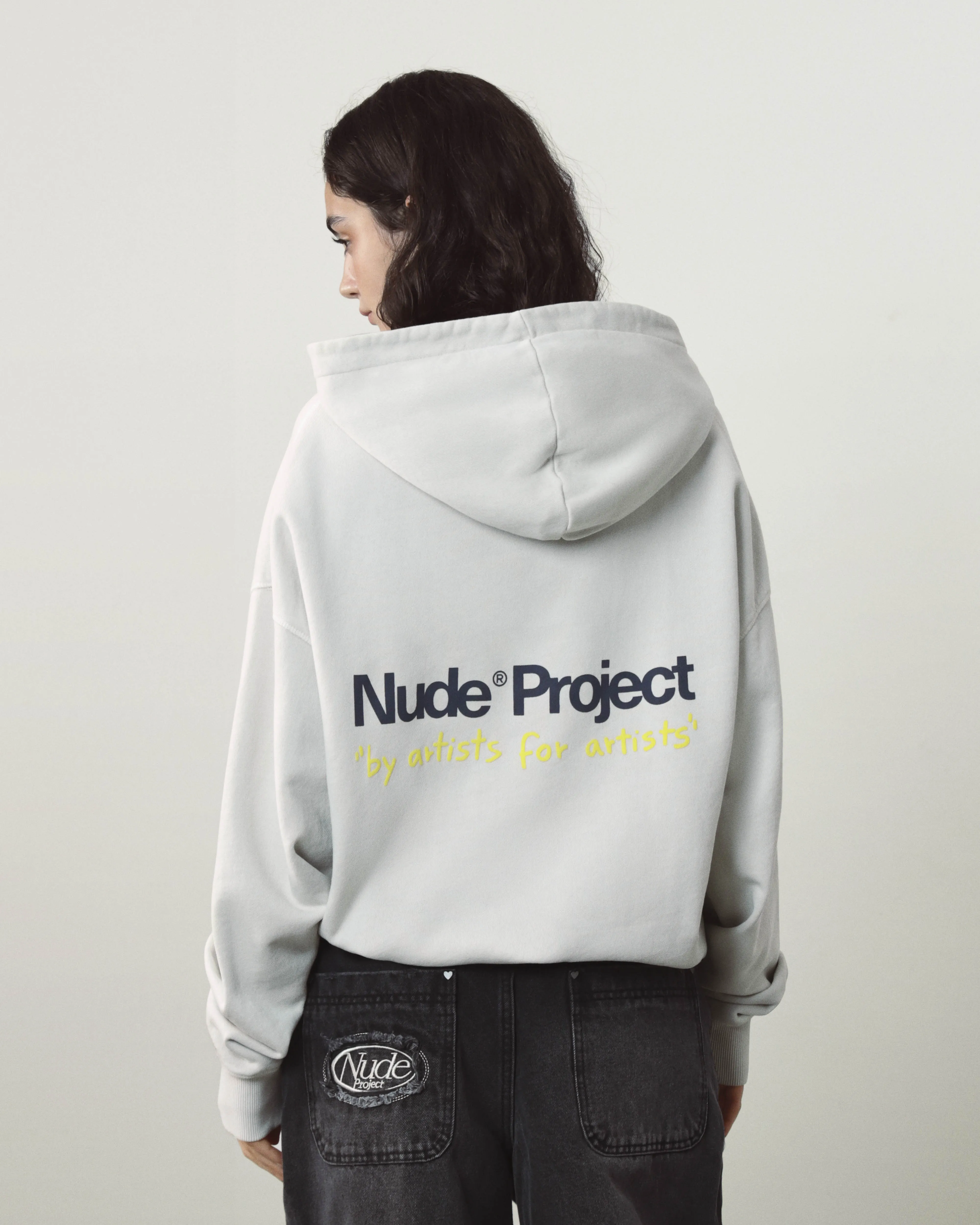 Cult Hoodie Washed Light Grey sold by Nude Project product image thumbnail 3
