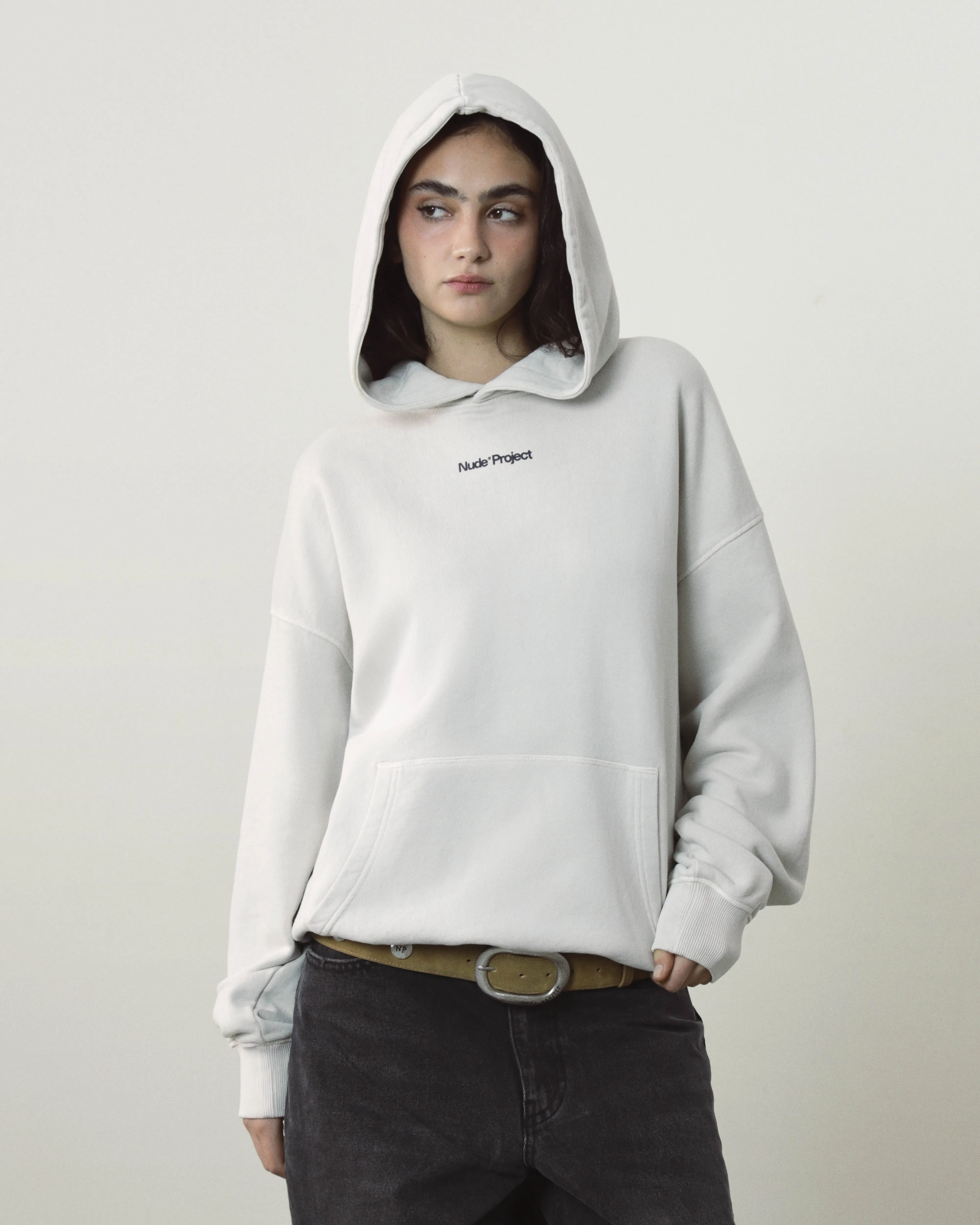 Cult Hoodie Washed Light Grey sold by Nude Project product image thumbnail 4