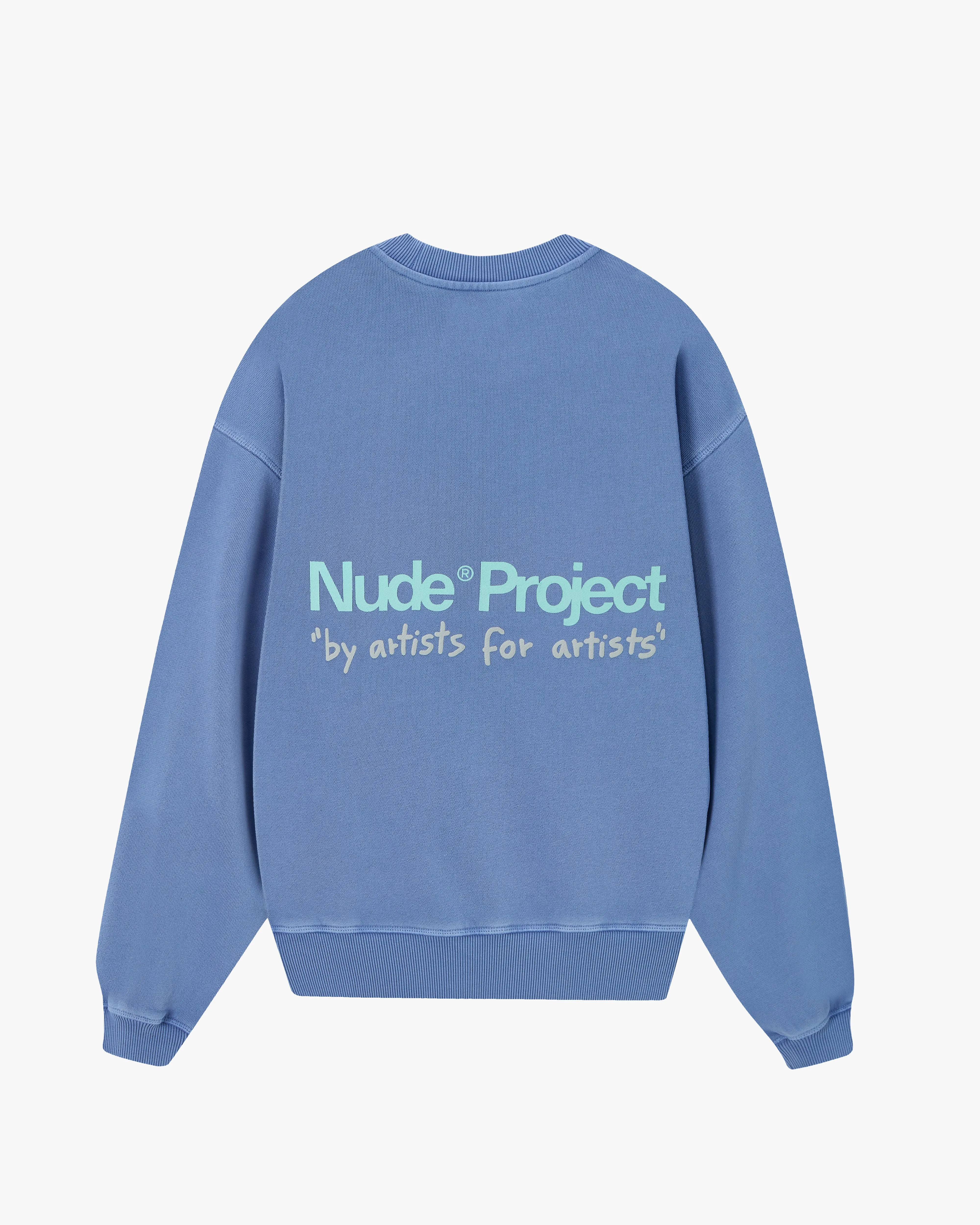 Cult Sweatshirt Washed Stone Blue sold by Nude Project