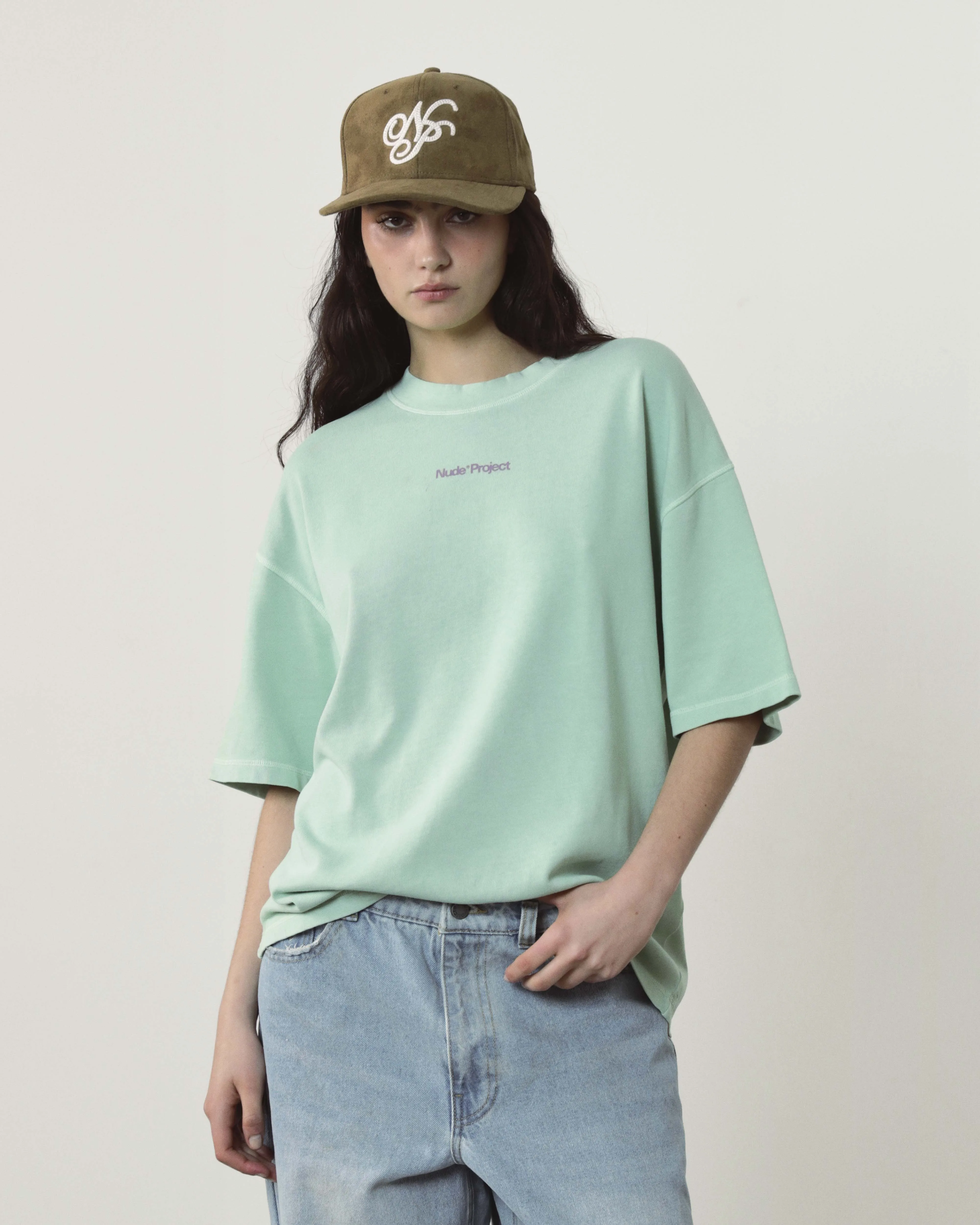 Cult Tee Washed Green sold by Nude Project product image thumbnail 5
