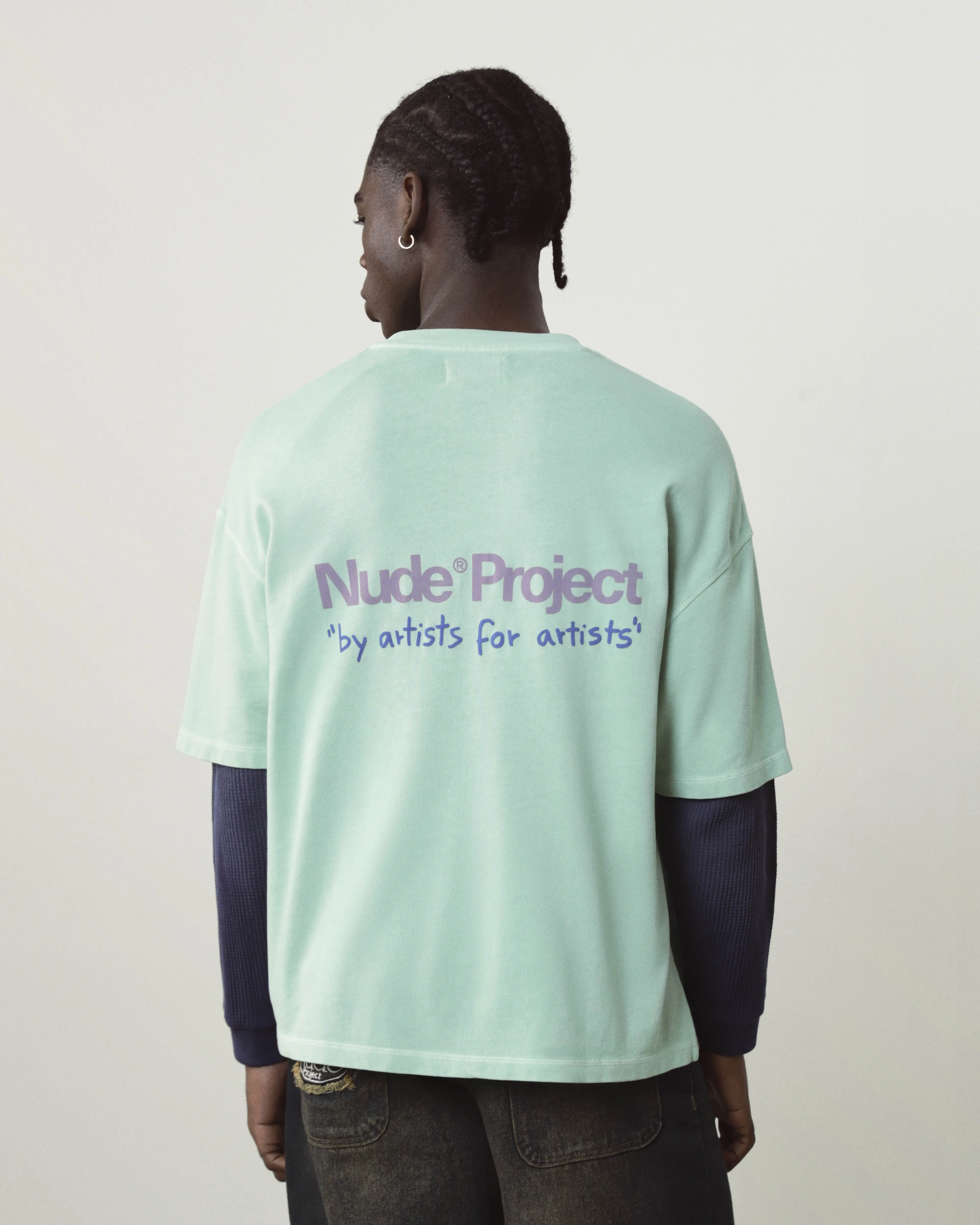 Cult Tee Washed Green sold by Nude Project product image thumbnail 2