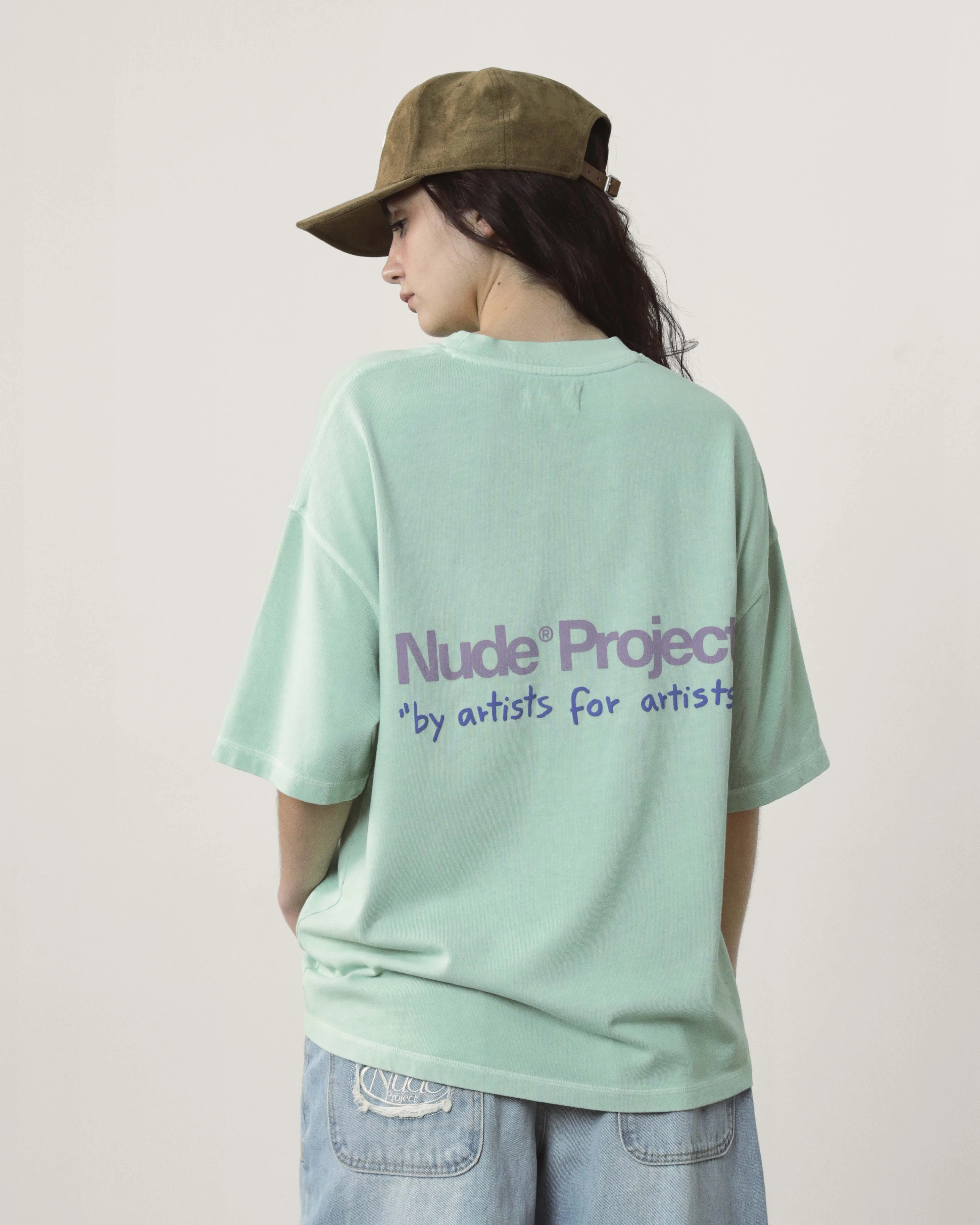 Cult Tee Washed Green sold by Nude Project product image thumbnail 3