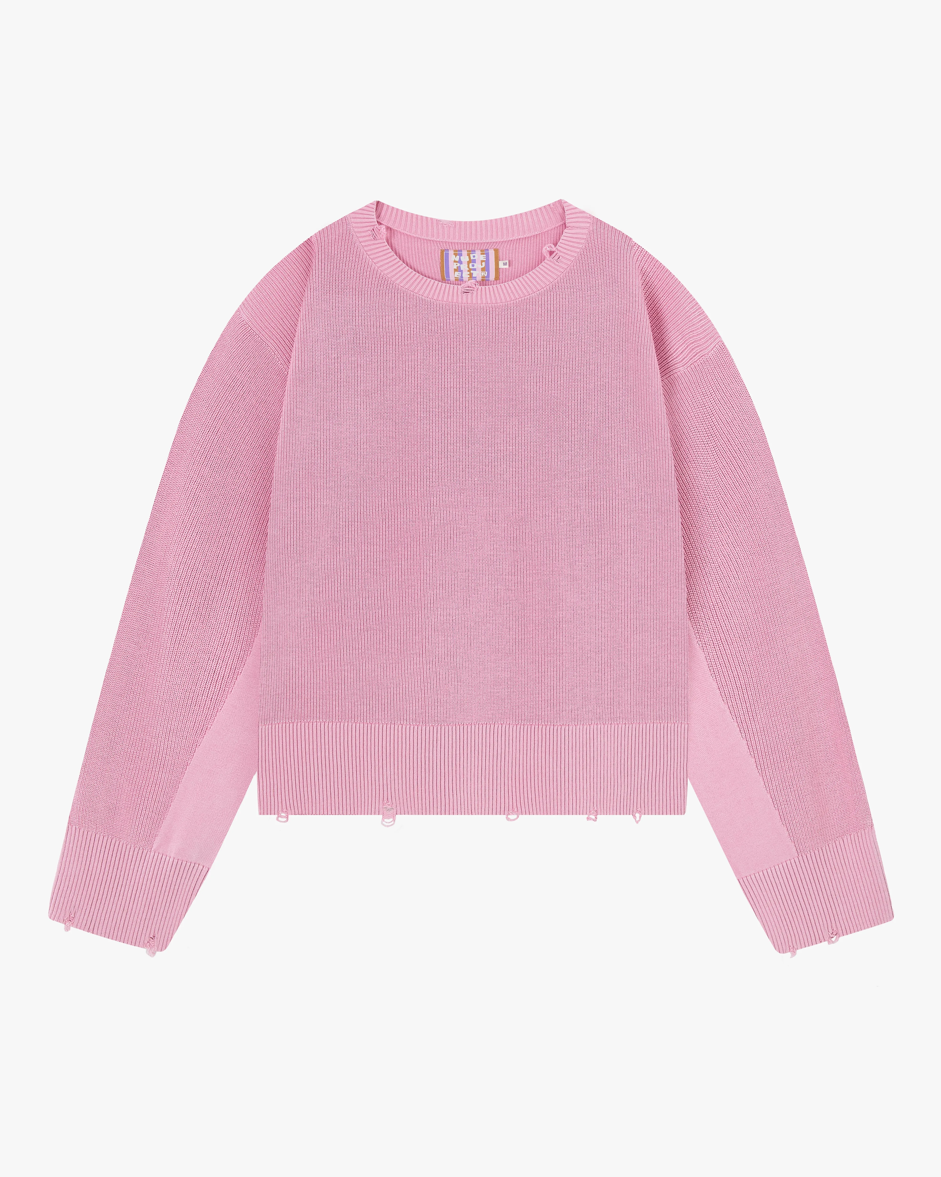 Perfect Cropped Knit Sweater Pink sold by Nude Project product image thumbnail 3