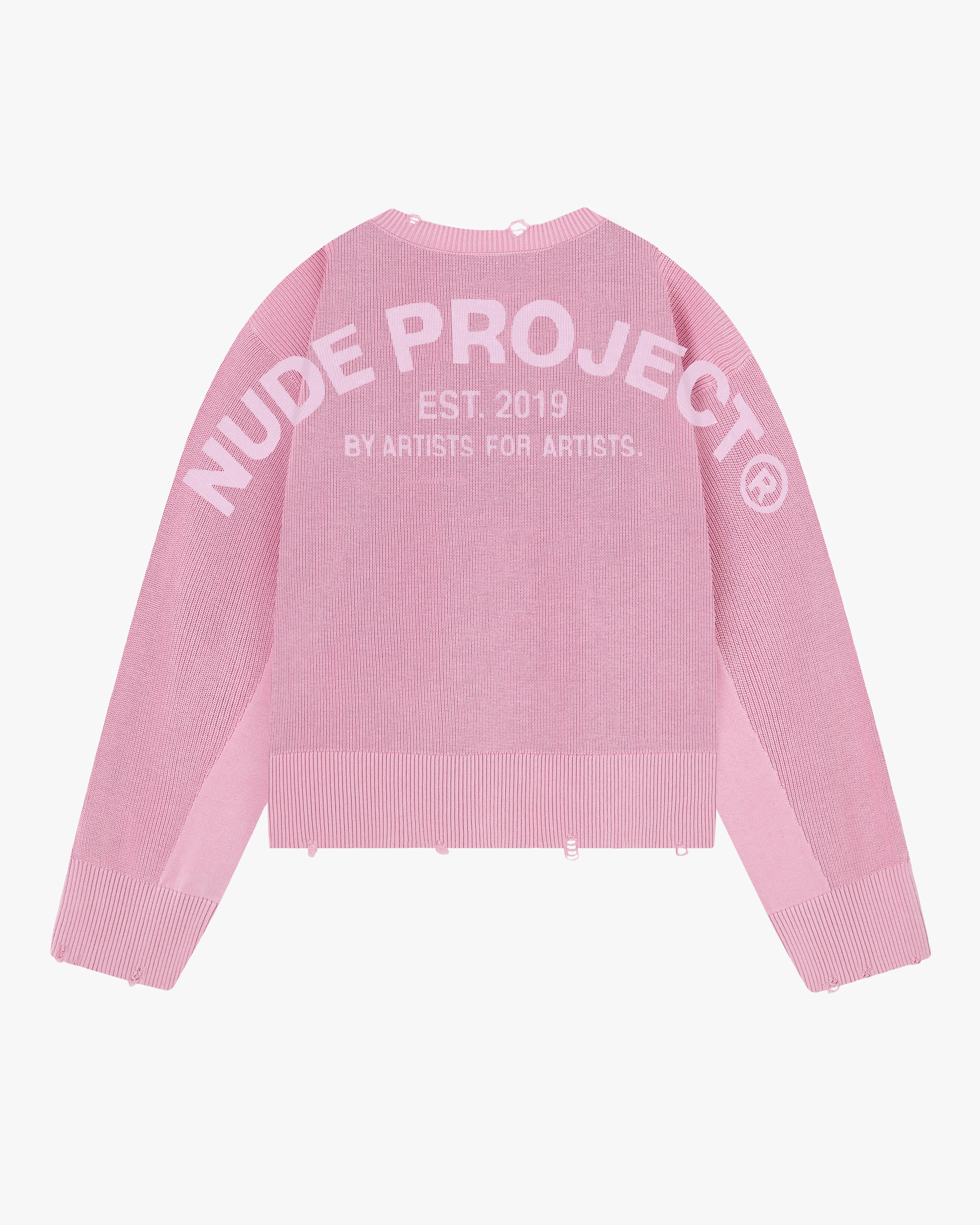Perfect Cropped Knit Sweater Pink sold by Nude Project