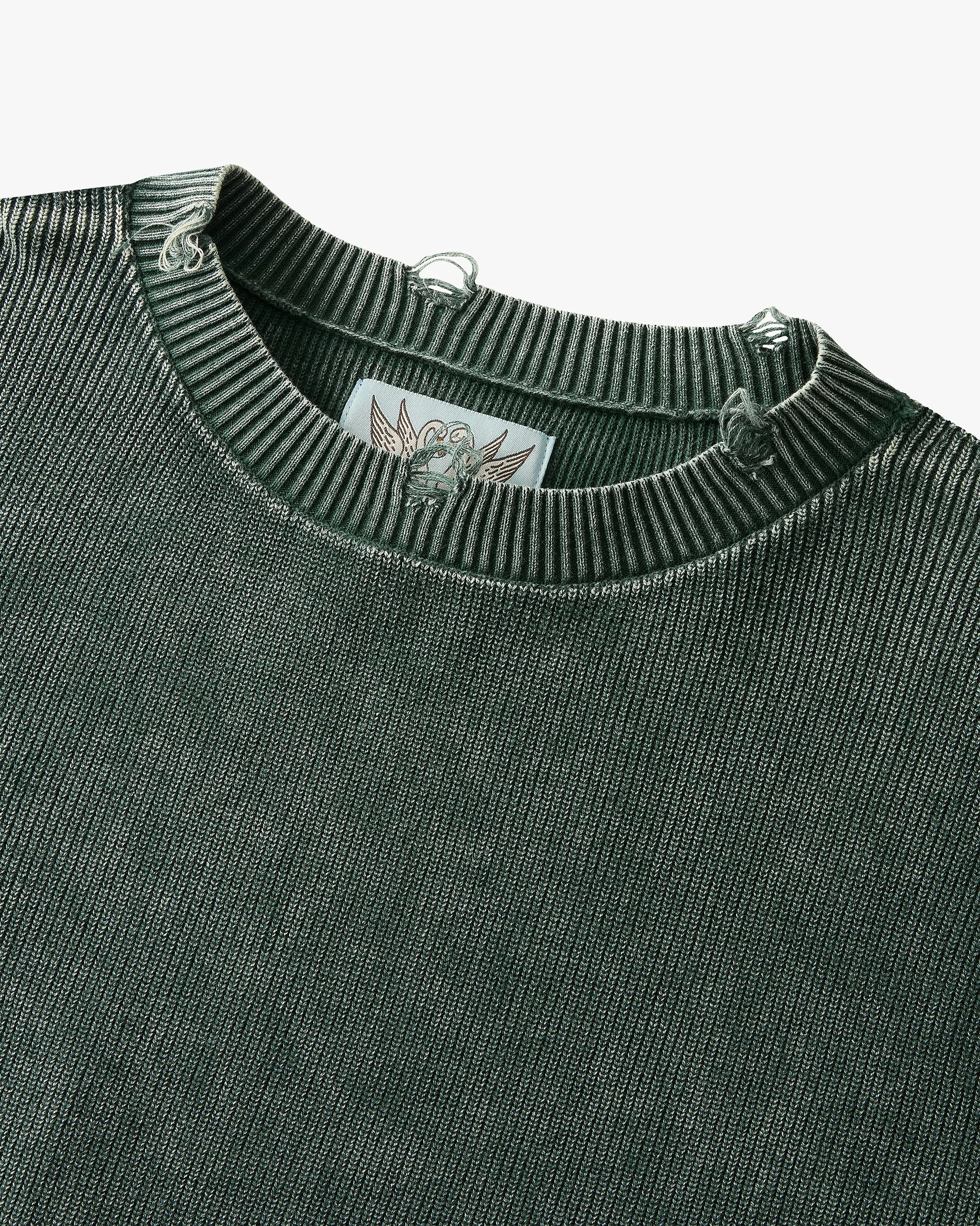 Perfect Cropped Knit Sweater Green sold by Nude Project product image thumbnail 5