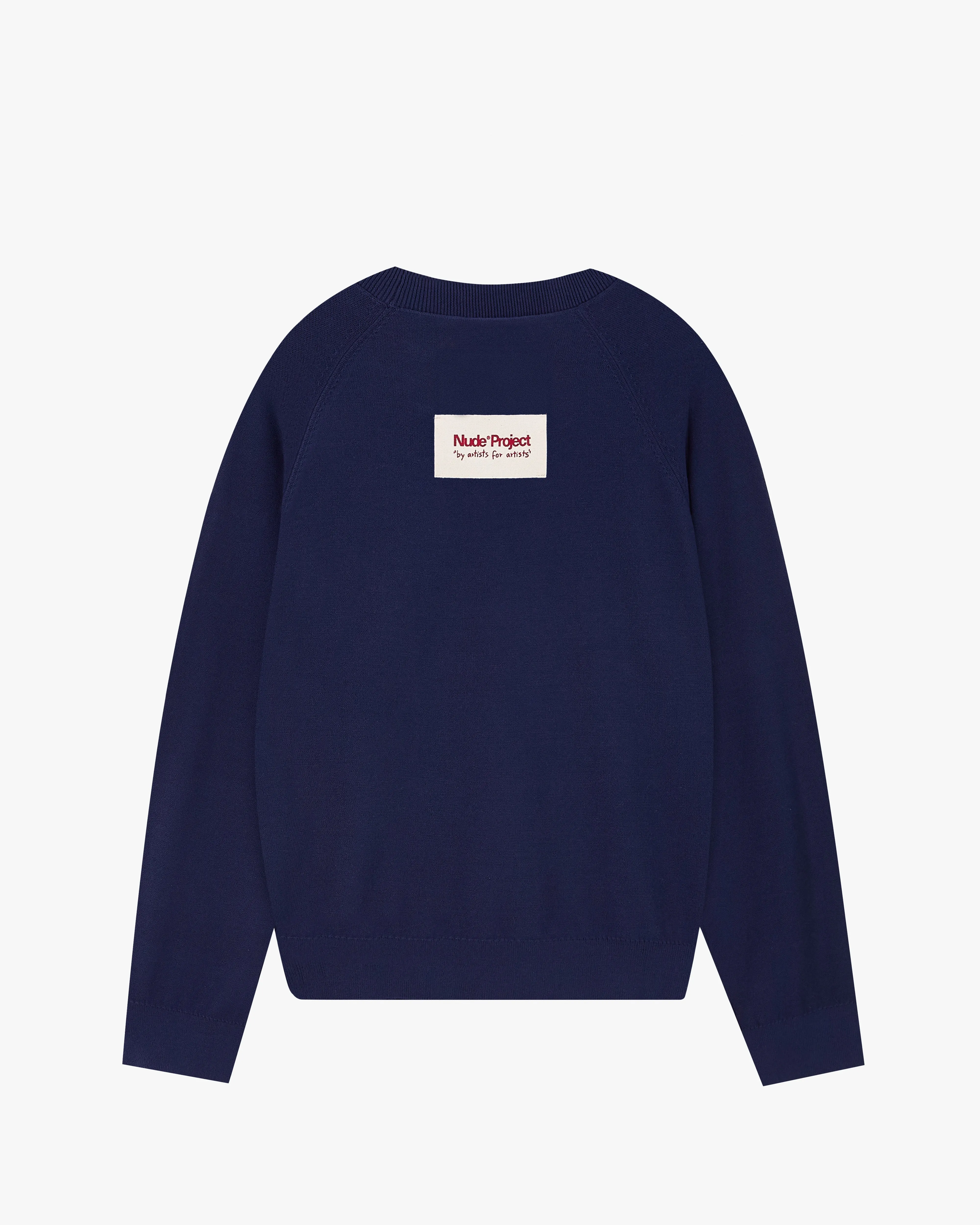 Cerise Knit Sweater Navy sold by Nude Project product image thumbnail 4