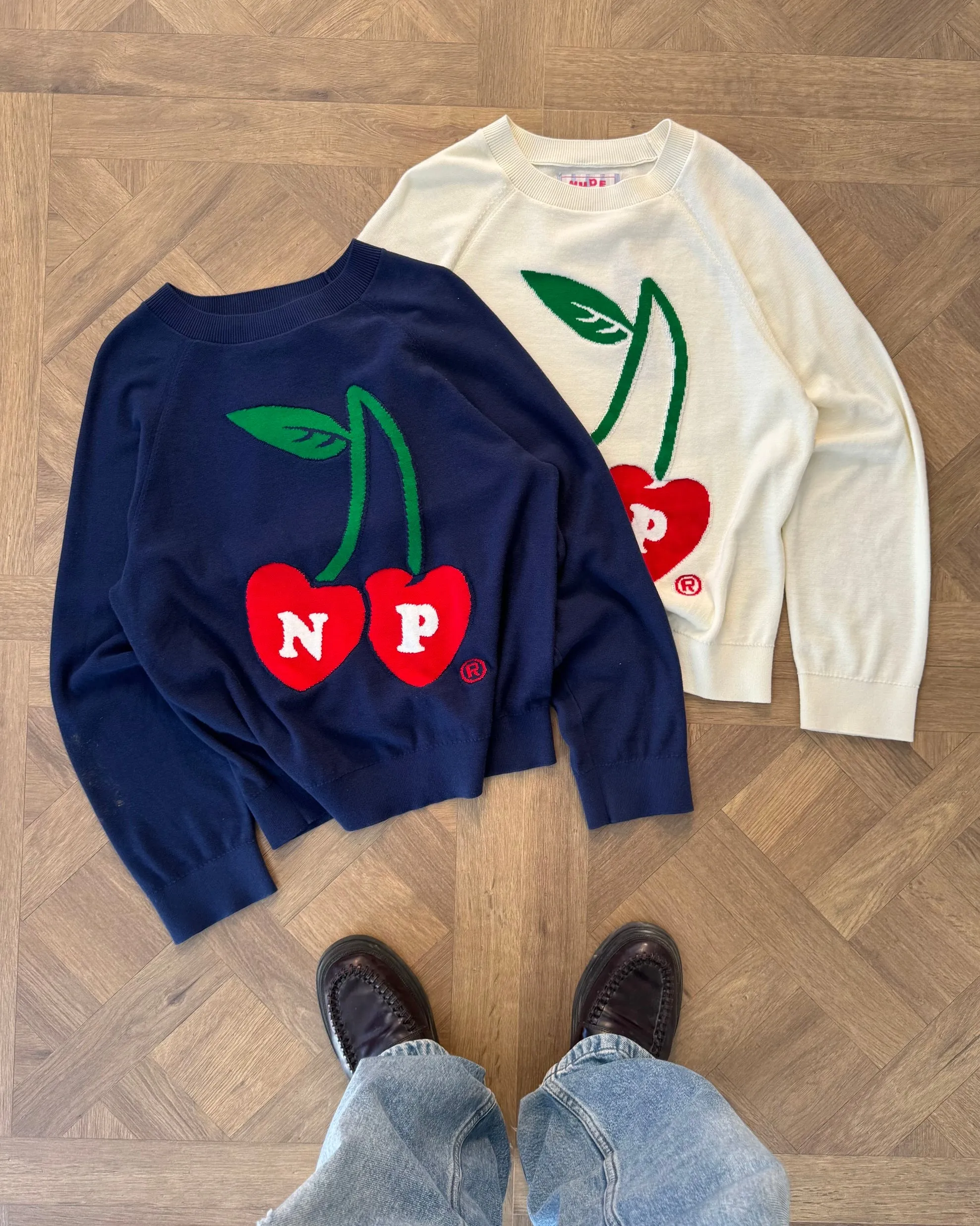 Cerise Knit Sweater Navy sold by Nude Project product image thumbnail 2