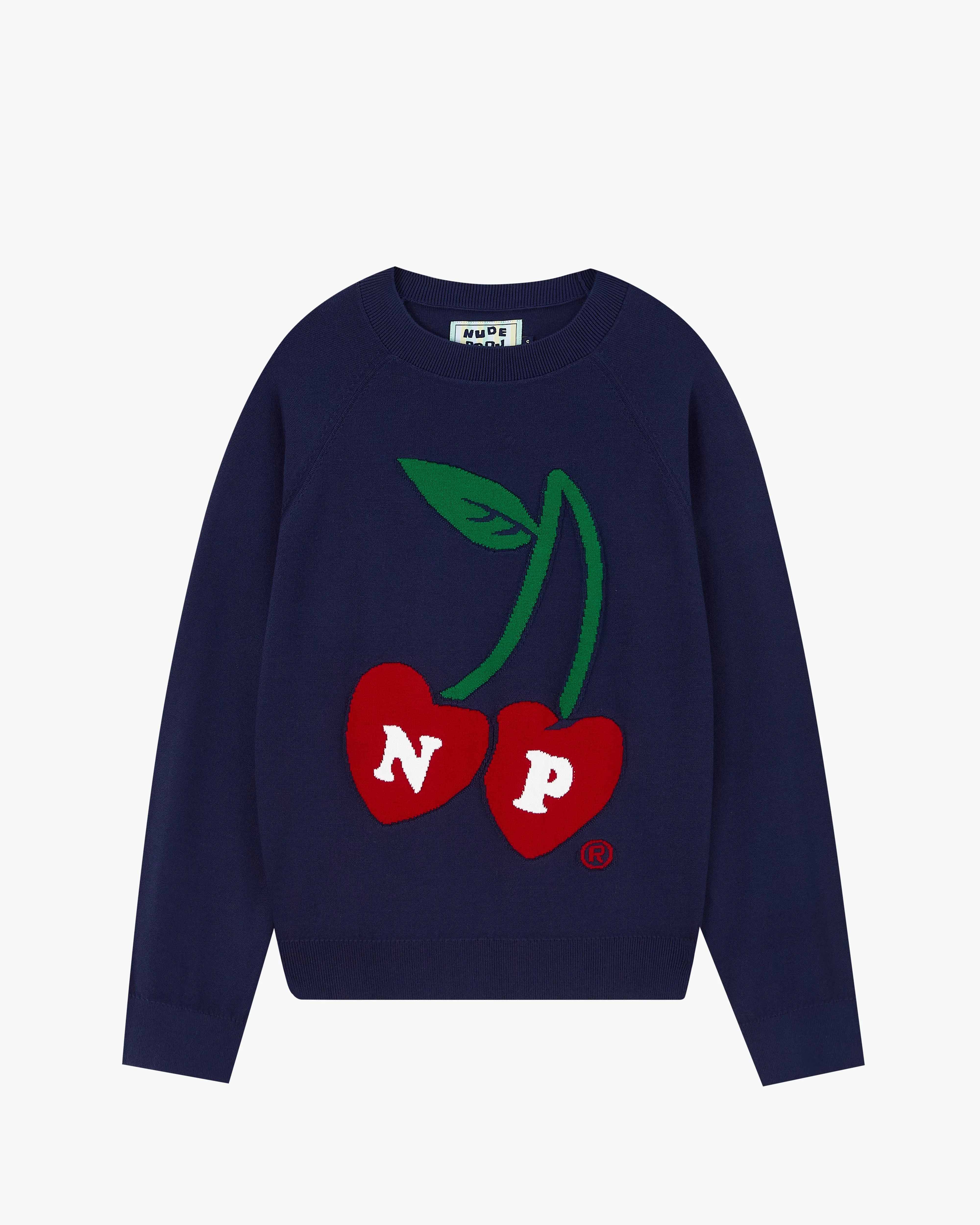 Cerise Knit Sweater Navy sold by Nude Project