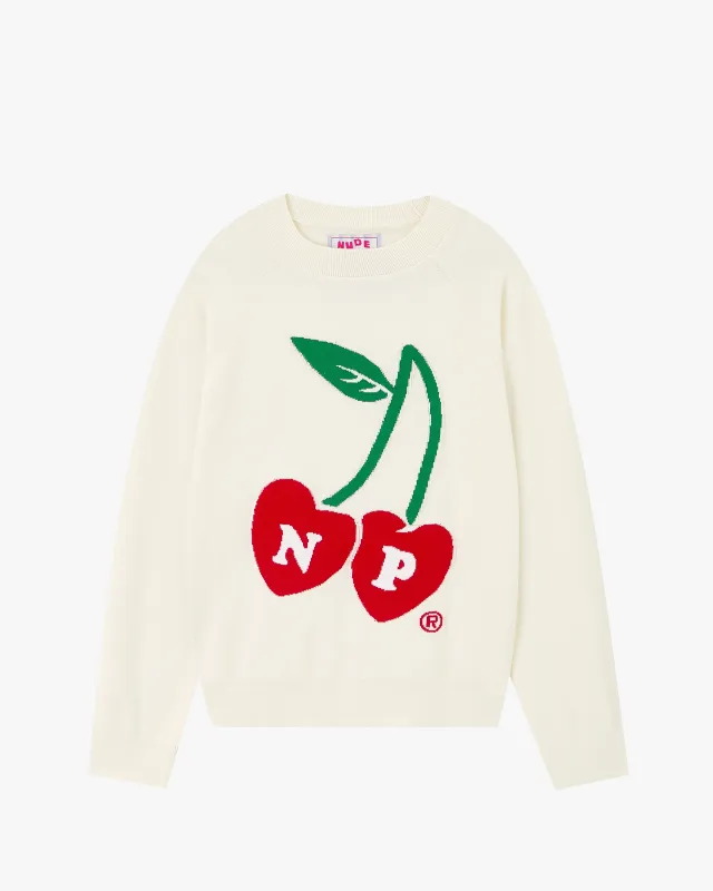 Cerise Knit Sweater Marshmallow sold by Nude Project