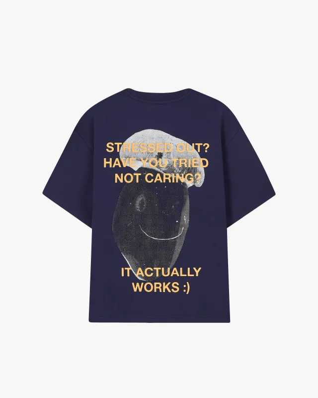 Mushroom Tee Navy sold by Nude Project